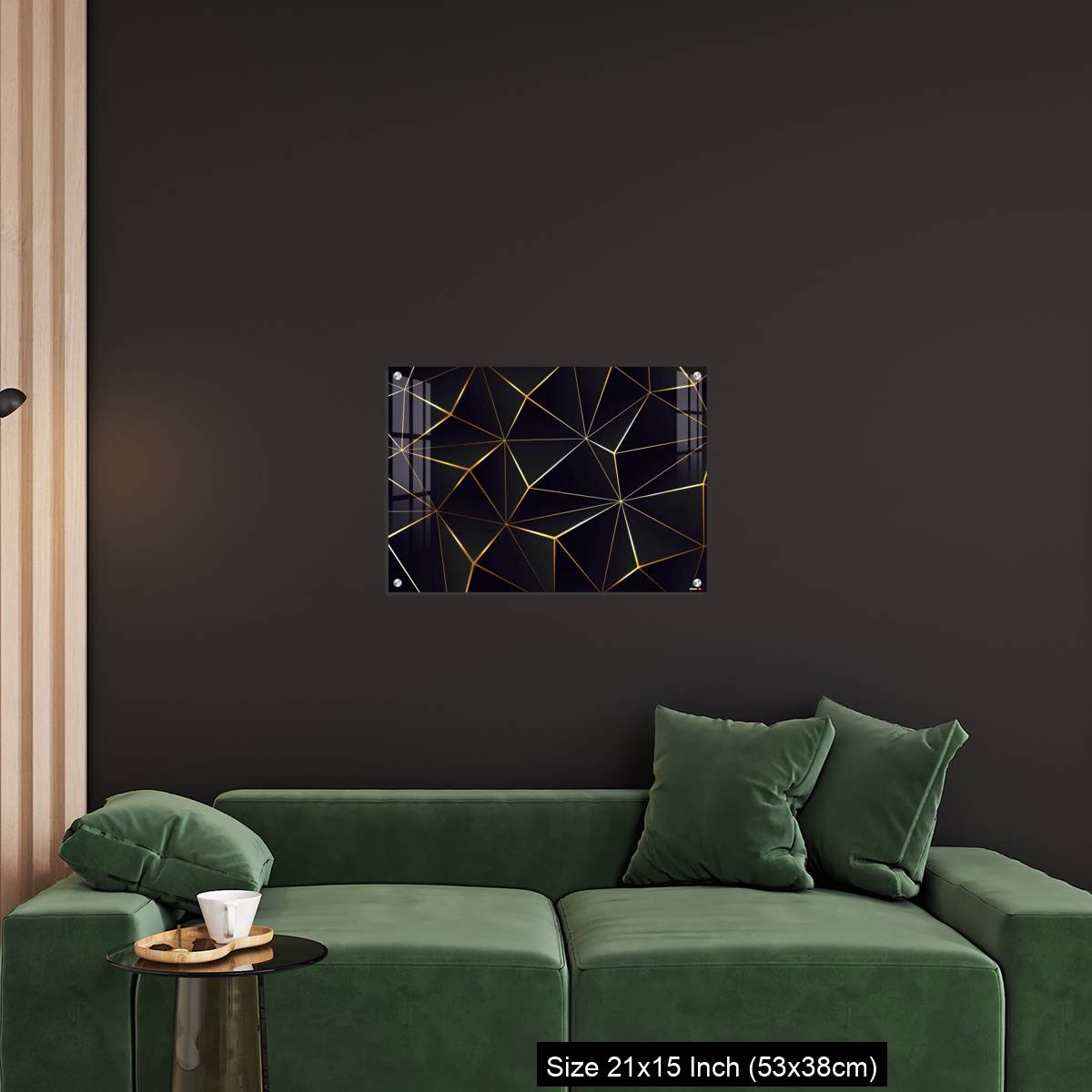 OMGs Acrylic Wall Decor – Polygonal black background. - Image 18
