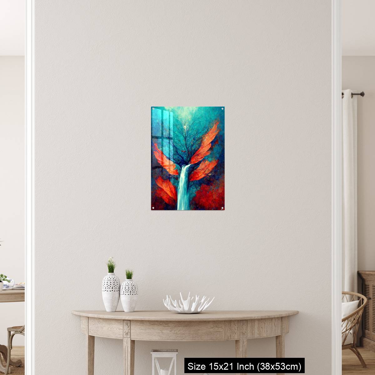OMGs Acrylic Wall Decor – Abstract illustration of a waterfall stream from the tree - Image 19