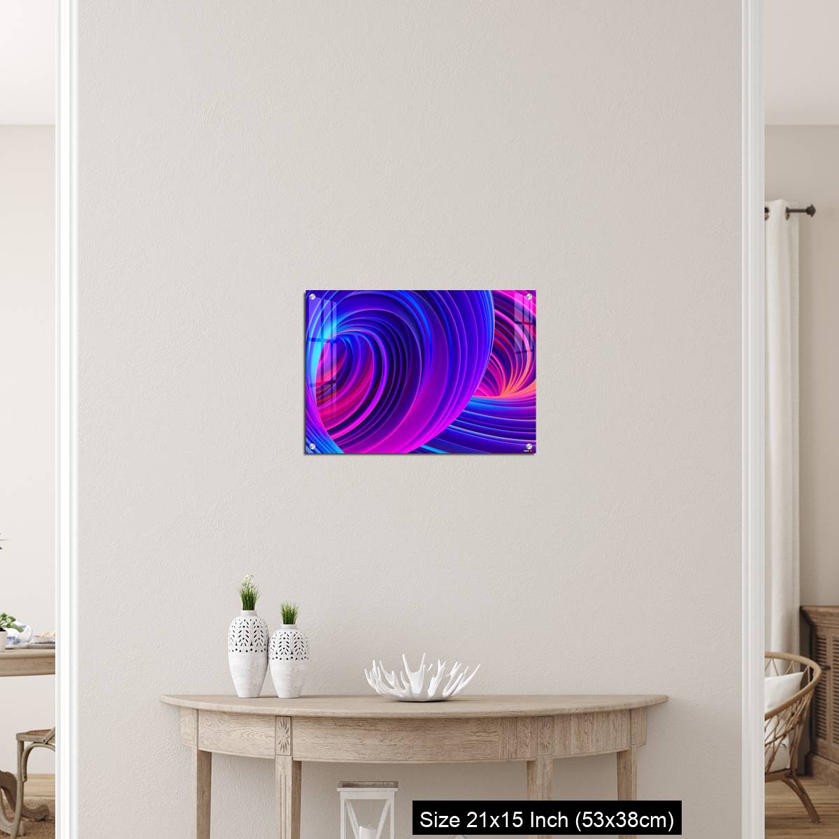 OMGs Acrylic Wall Decor – 3D Abstract fluid background with holographic liquid shapes in motion - Image 19