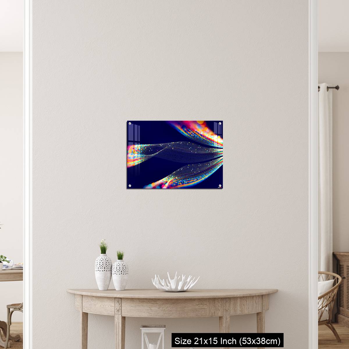 OMGs Acrylic Wall Decor – Abstract technological background in vibrant colors with blur. - Image 19