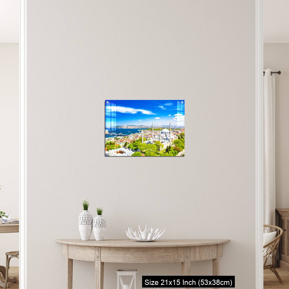 OMGs Acrylic Wall Decor – Aerial drone view of the Suleymaniye Mosque, huge Ottoman imperial mosque in Istanbul, Turkey. - Image 19