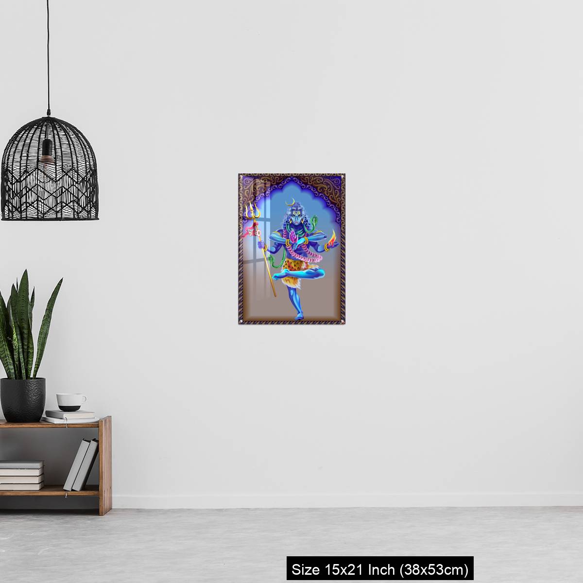 OMGs Acrylic Wall Decor – God Shiva on the background of an ornamental arch - Image 20