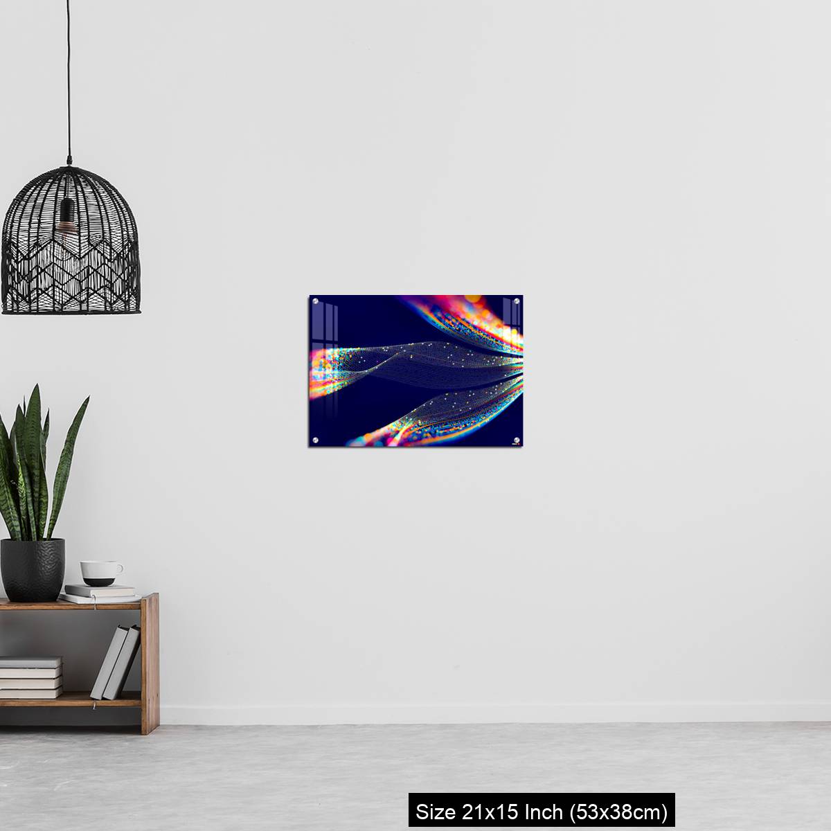 OMGs Acrylic Wall Decor – Abstract technological background in vibrant colors with blur. - Image 20