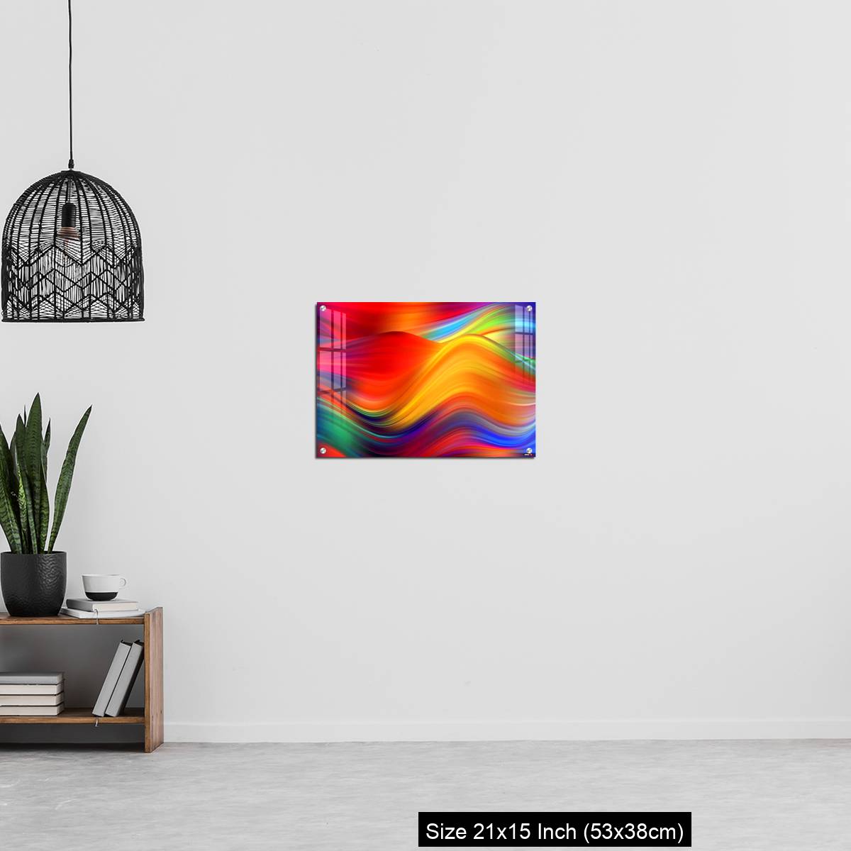 OMGs Acrylic Wall Decor – Modern colorful flow poster. Wave Liquid shape color background. - Image 20