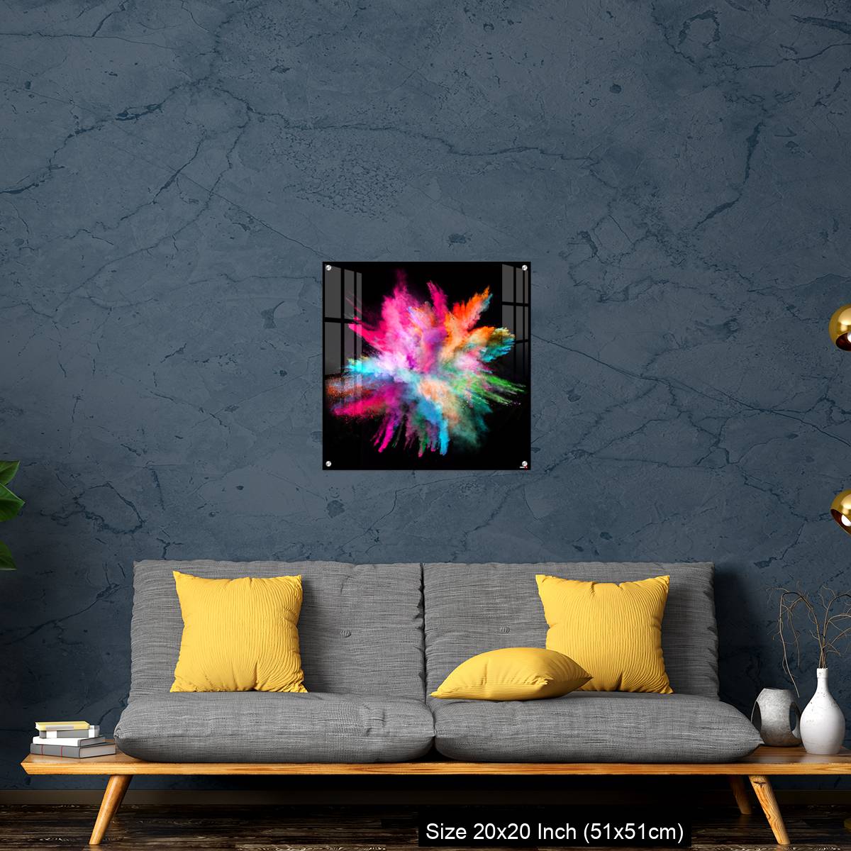 OMGs Acrylic Wall Decor – Colored powder explosion on black background - Image 21