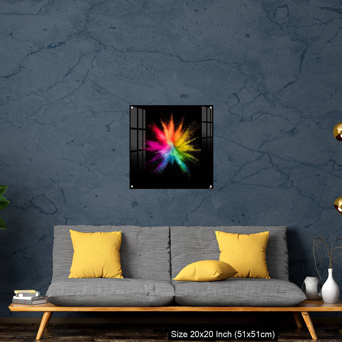 OMGs Acrylic Wall Decor – Colored powder explosion on black background - Image 21