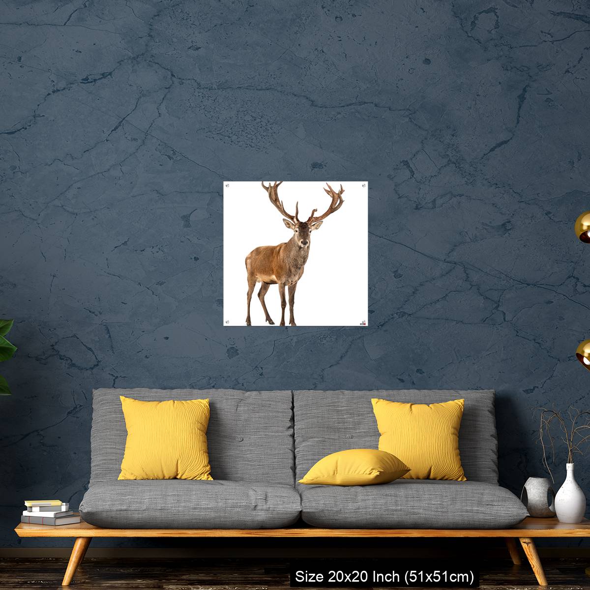 OMGs Acrylic Wall Decor – Red deer stag in front of a white background - Image 21