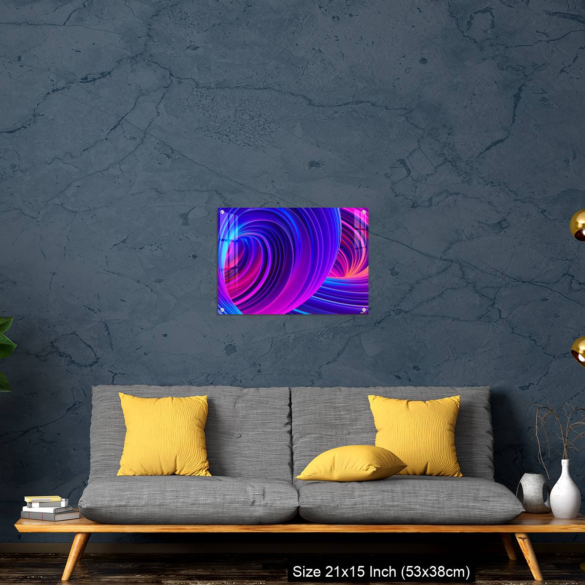 OMGs Acrylic Wall Decor – 3D Abstract fluid background with holographic liquid shapes in motion - Image 21