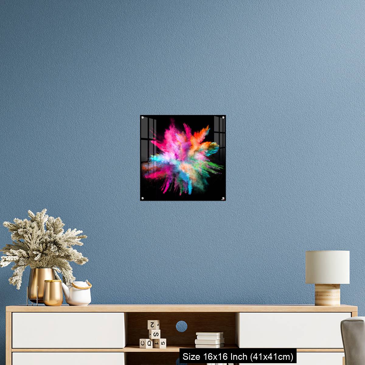 OMGs Acrylic Wall Decor – Colored powder explosion on black background - Image 24