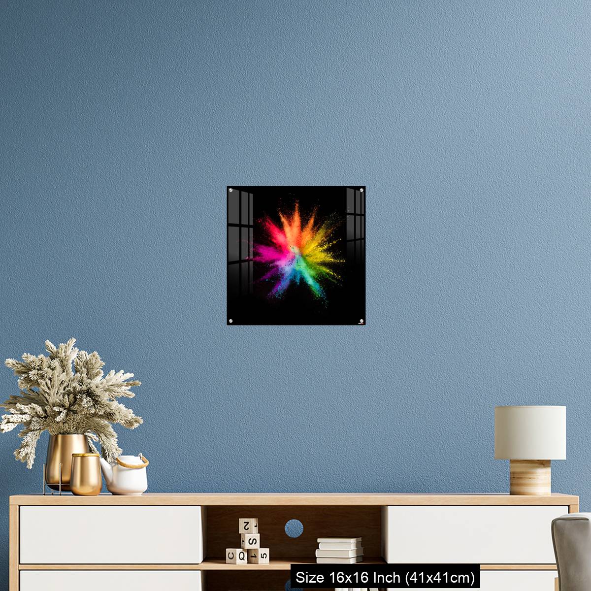 OMGs Acrylic Wall Decor – Colored powder explosion on black background - Image 24