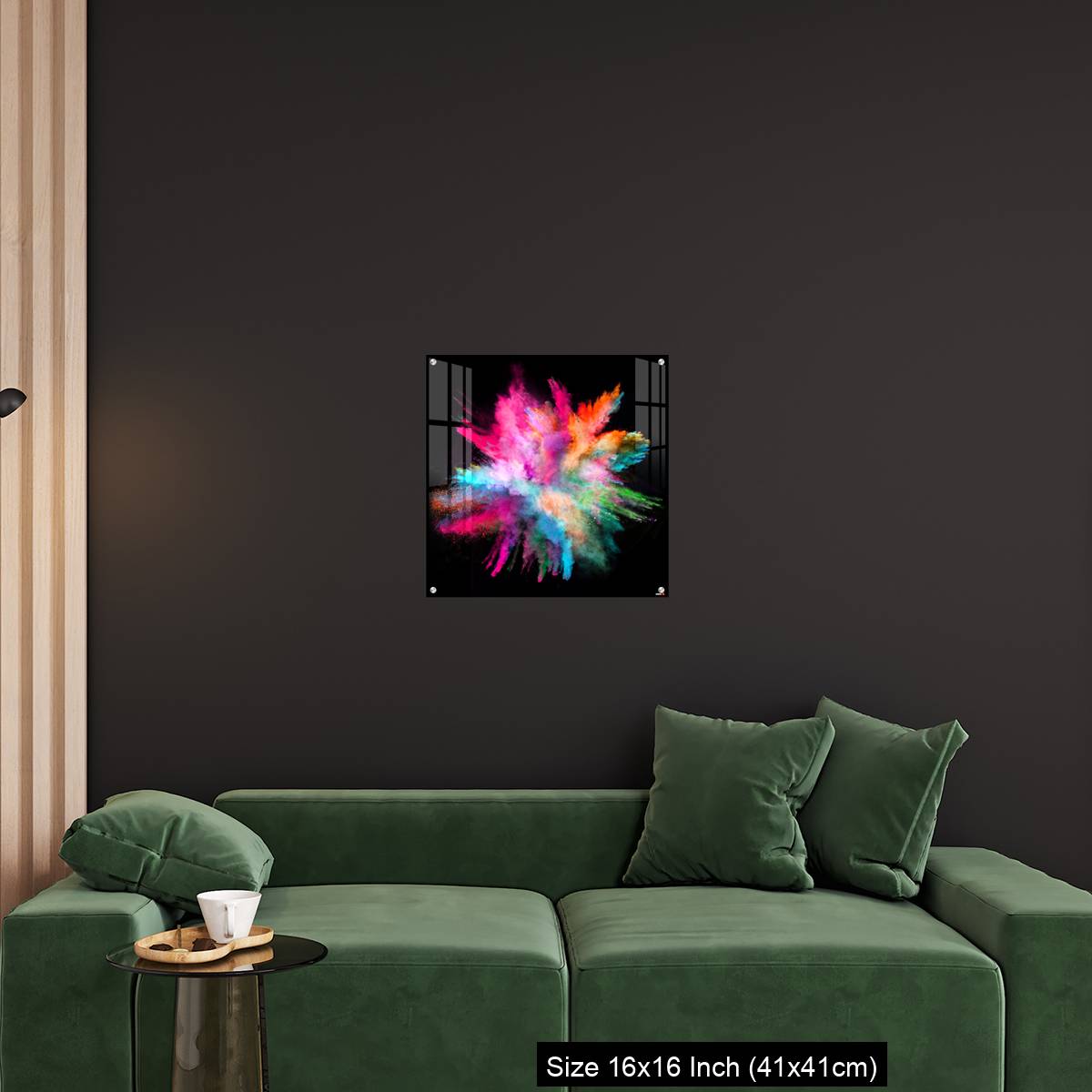 OMGs Acrylic Wall Decor – Colored powder explosion on black background - Image 25