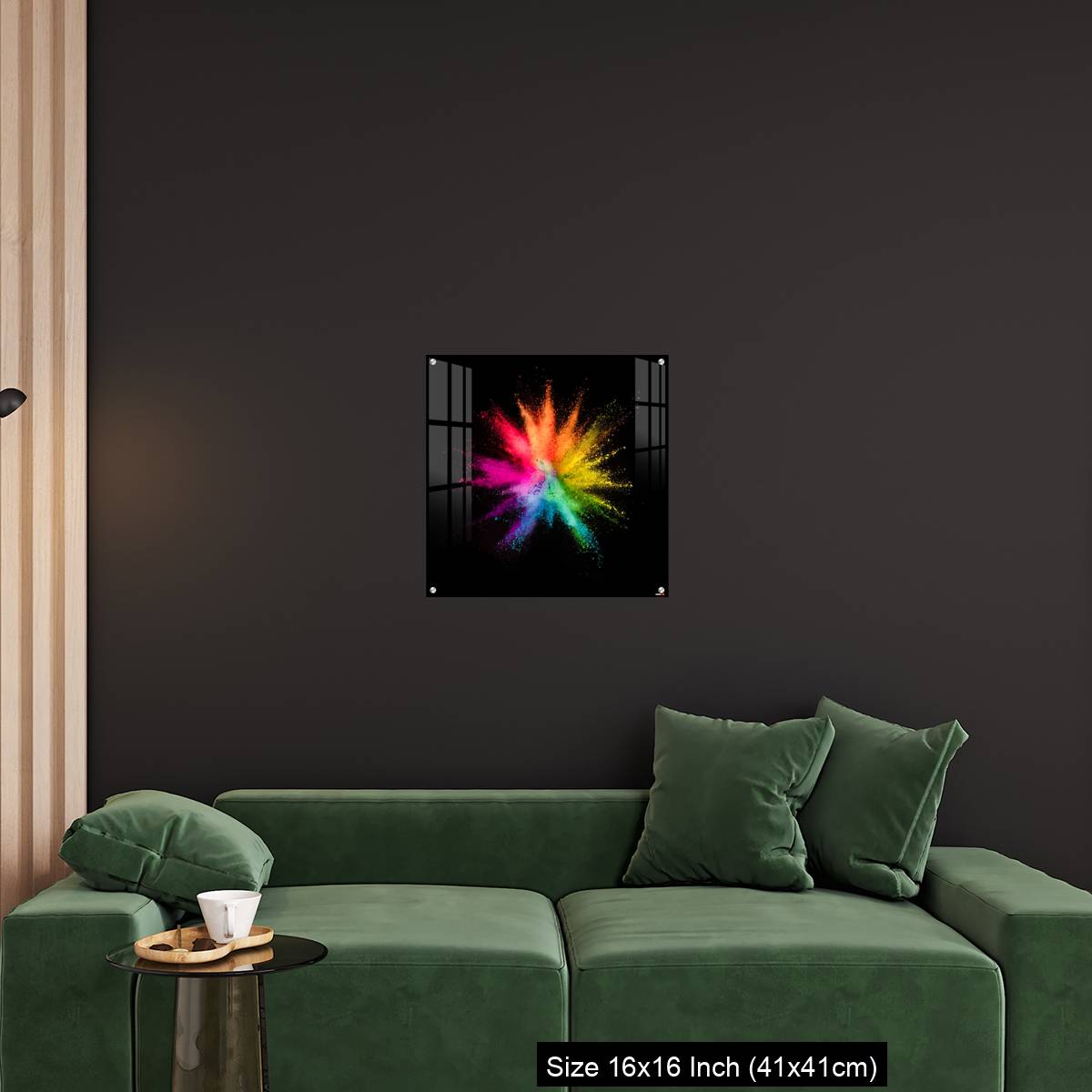 OMGs Acrylic Wall Decor – Colored powder explosion on black background - Image 25