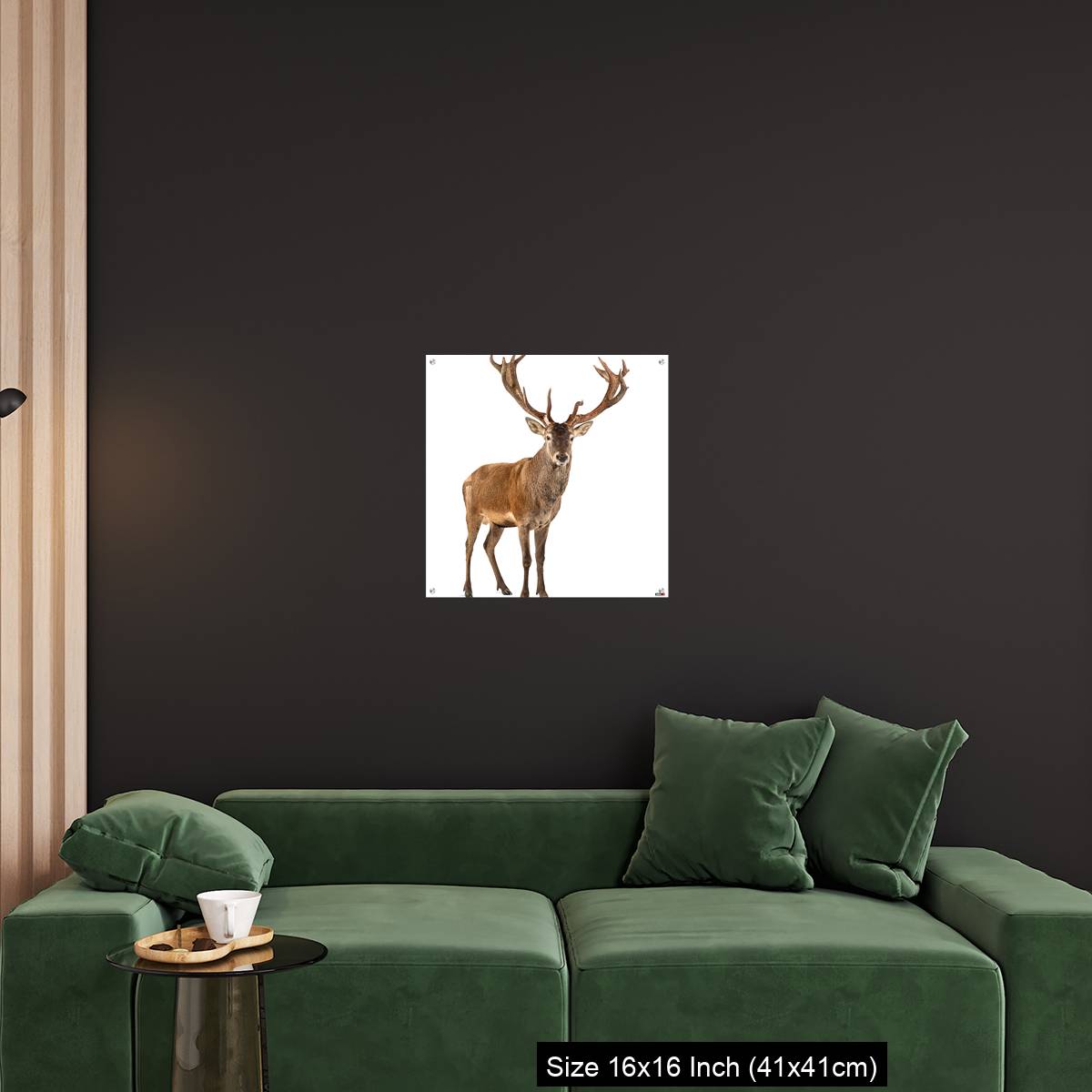 OMGs Acrylic Wall Decor – Red deer stag in front of a white background - Image 25
