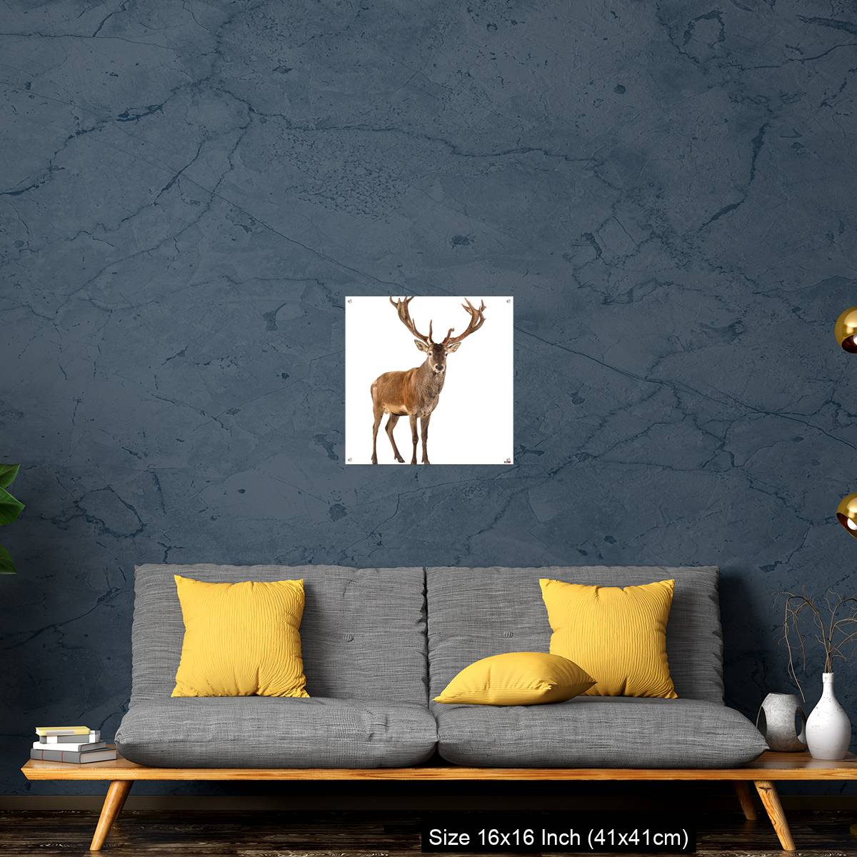 OMGs Acrylic Wall Decor – Red deer stag in front of a white background - Image 28