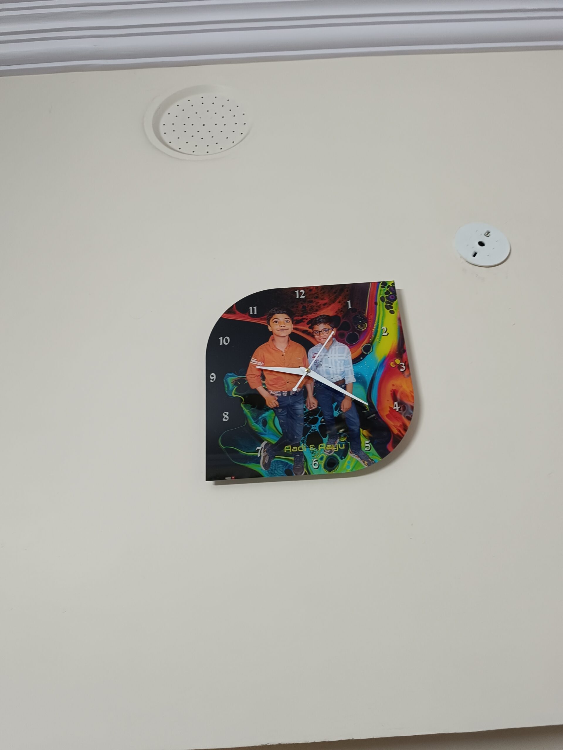 Customised Premium OMGs Acrylic Wall Clock photo review