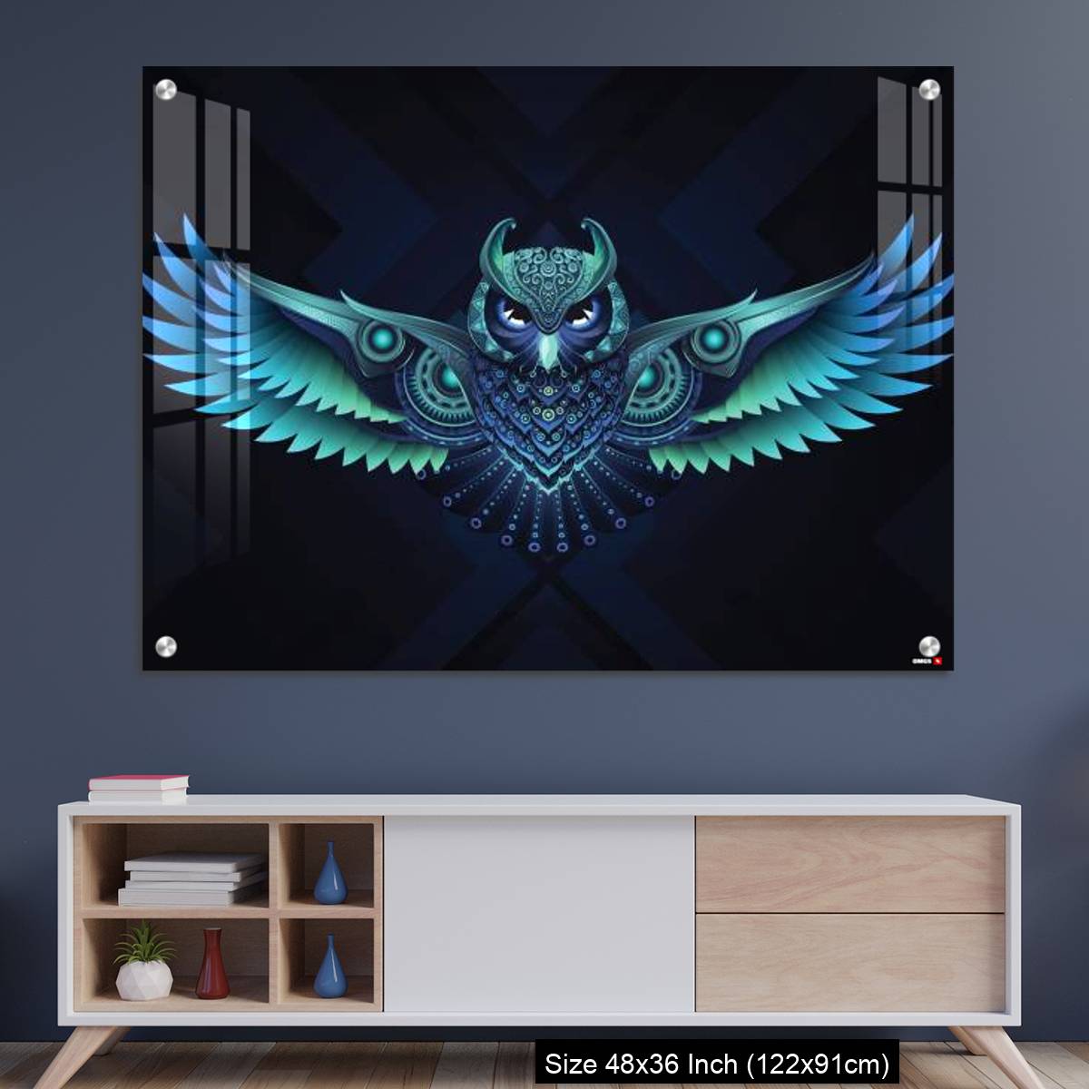 OMGs Acrylic Wall Decor Flying Owl.