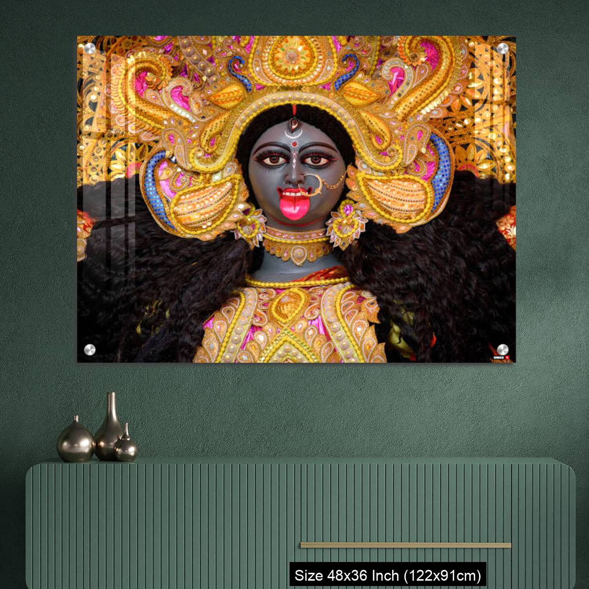 OMGs Acrylic Wall Decor – Goddess Kali idol decorated at Puja pandal - Image 2