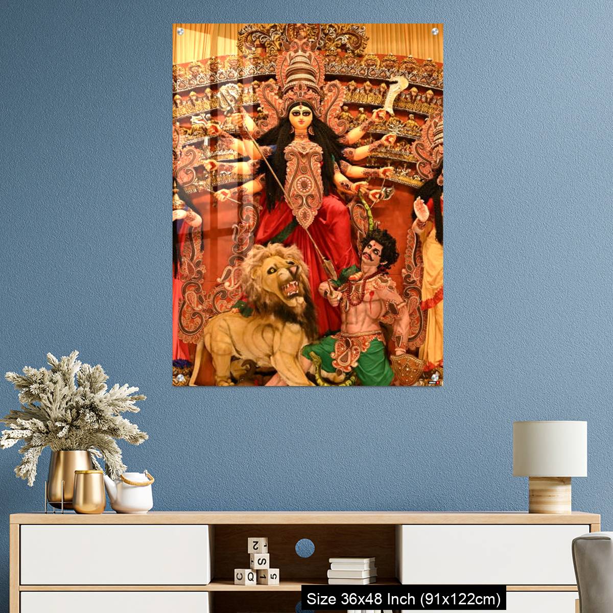 OMGs Acrylic Wall Decor – Durga Puja Festival in Kolkata ,West Bengal. - Image 3