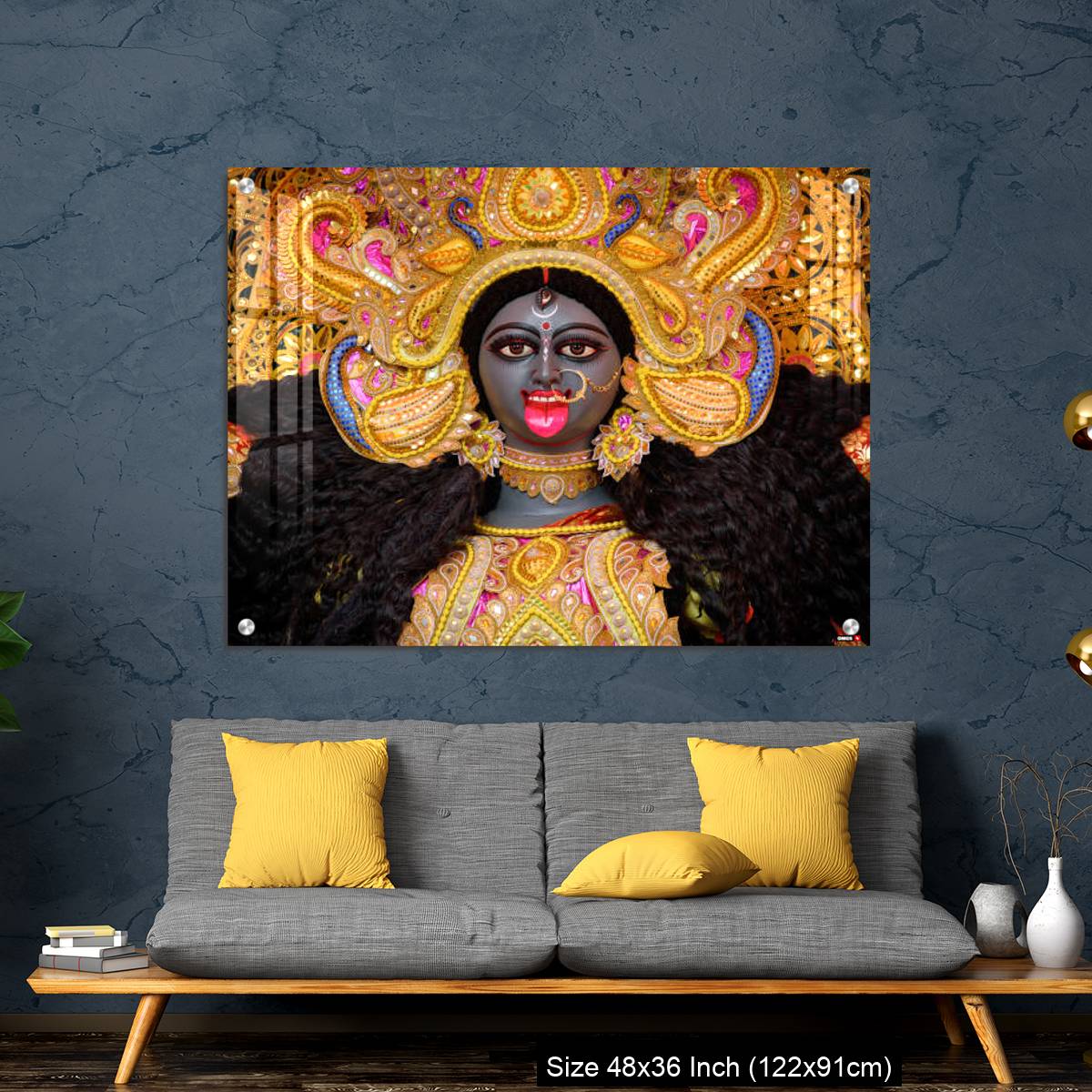 OMGs Acrylic Wall Decor – Goddess Kali idol decorated at Puja pandal - Image 7