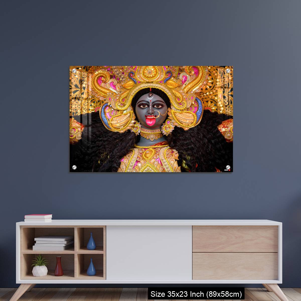 OMGs Acrylic Wall Decor – Goddess Kali idol decorated at Puja pandal - Image 8