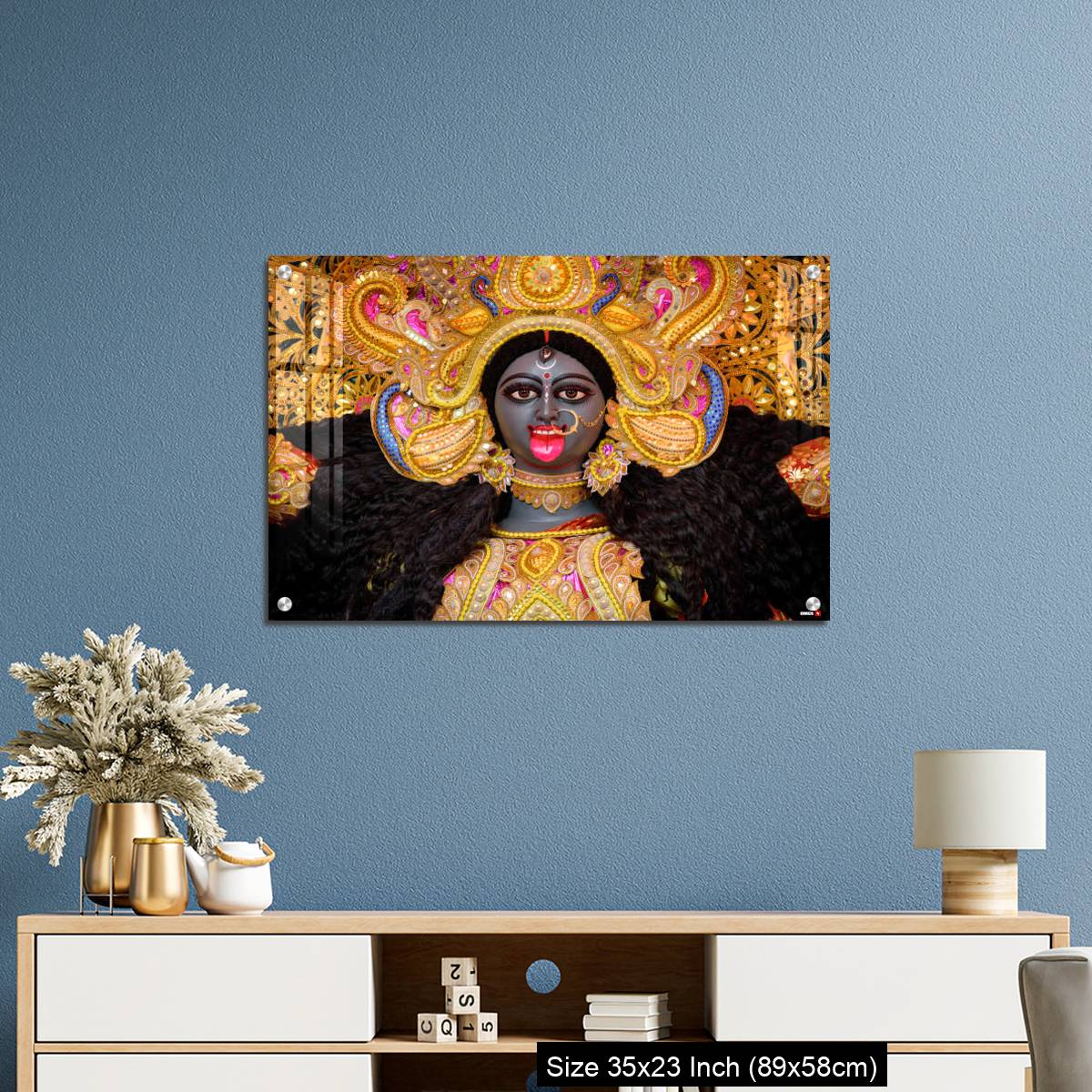 OMGs Acrylic Wall Decor – Goddess Kali idol decorated at Puja pandal - Image 10
