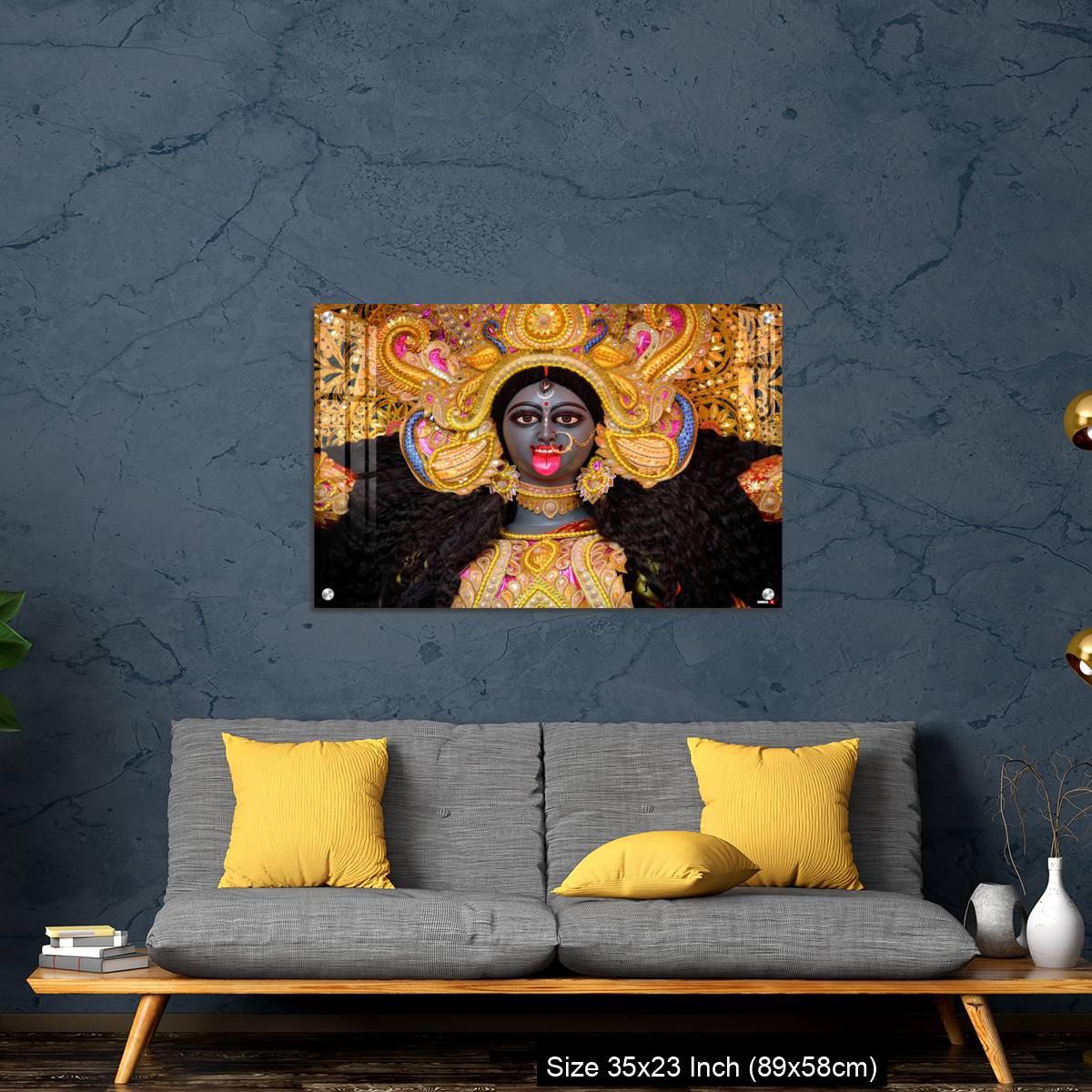 OMGs Acrylic Wall Decor – Goddess Kali idol decorated at Puja pandal - Image 14