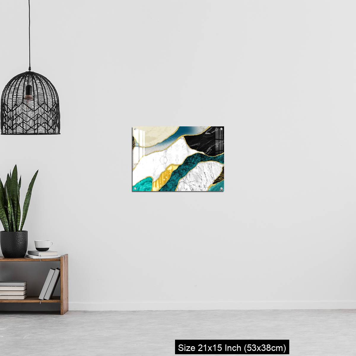 OMGs Acrylic Wall Decor – Resin geode and abstract art, functional art, like watercolor geode painting. golden, blue, turquoise, black, gray, white and gray background - Image 20