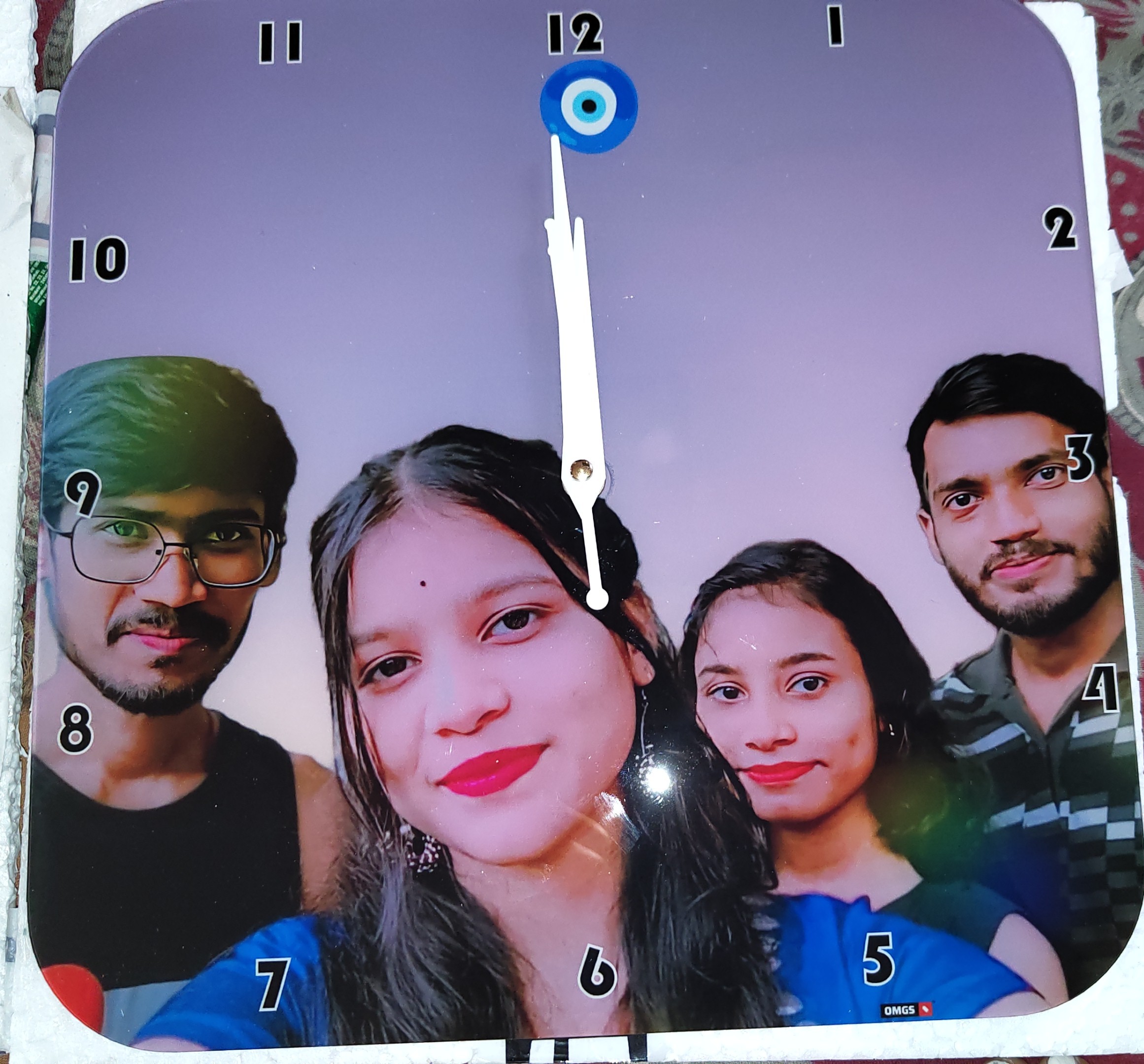 Customised Premium OMGs Acrylic Wall Clock photo review