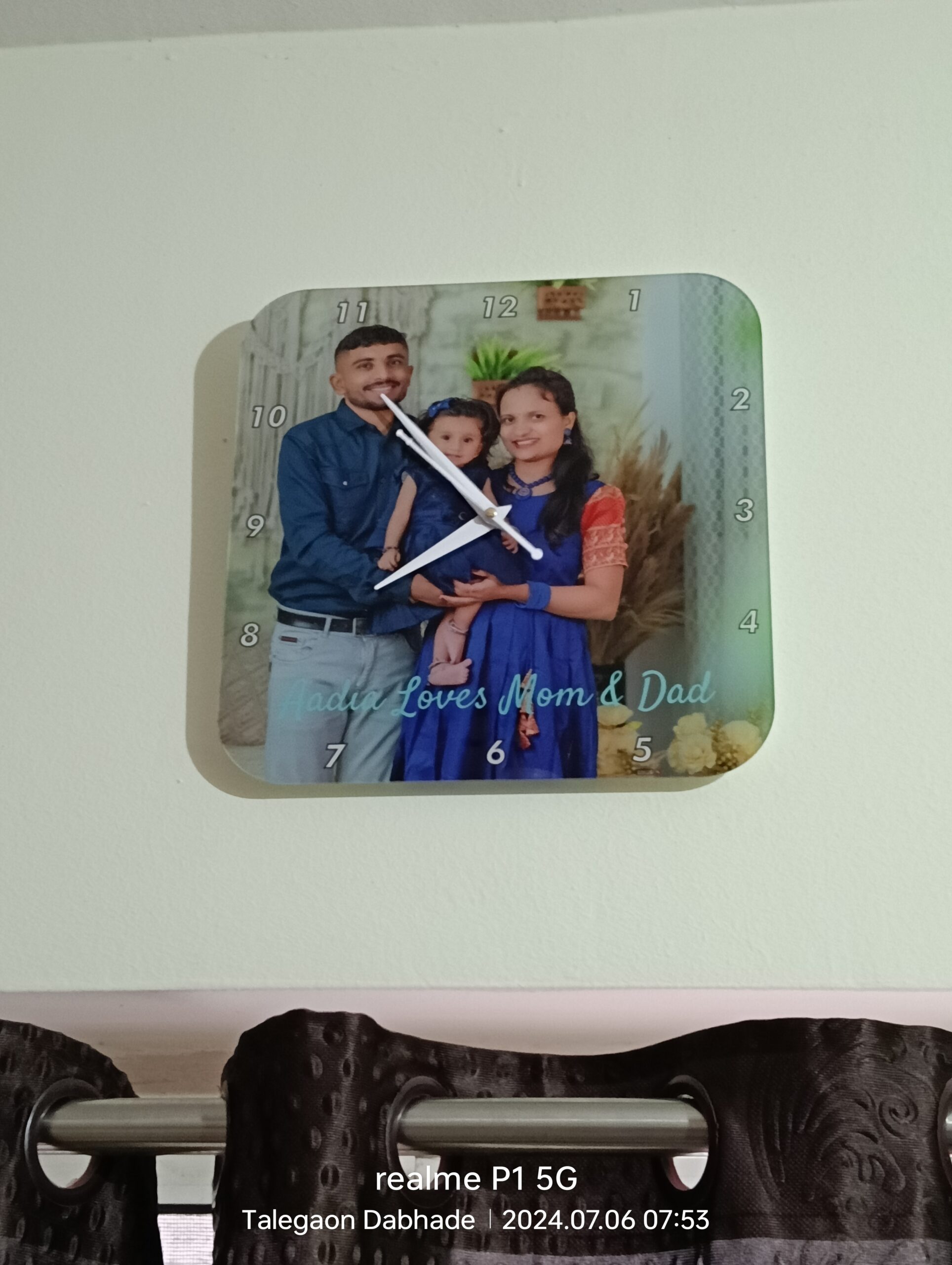 Customised Premium OMGs Acrylic Wall Clock photo review