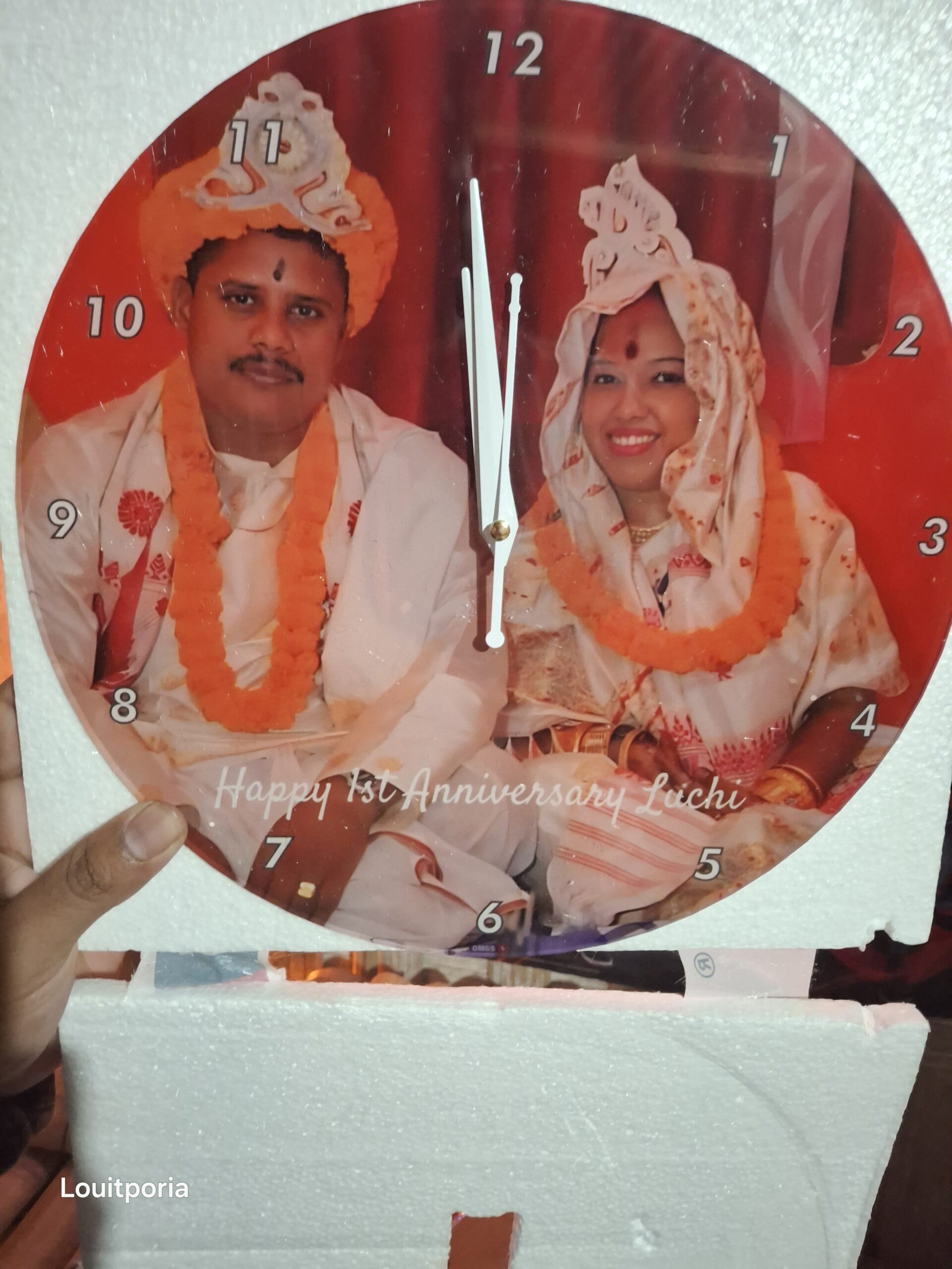 Customised Premium OMGs Acrylic Wall Clock photo review