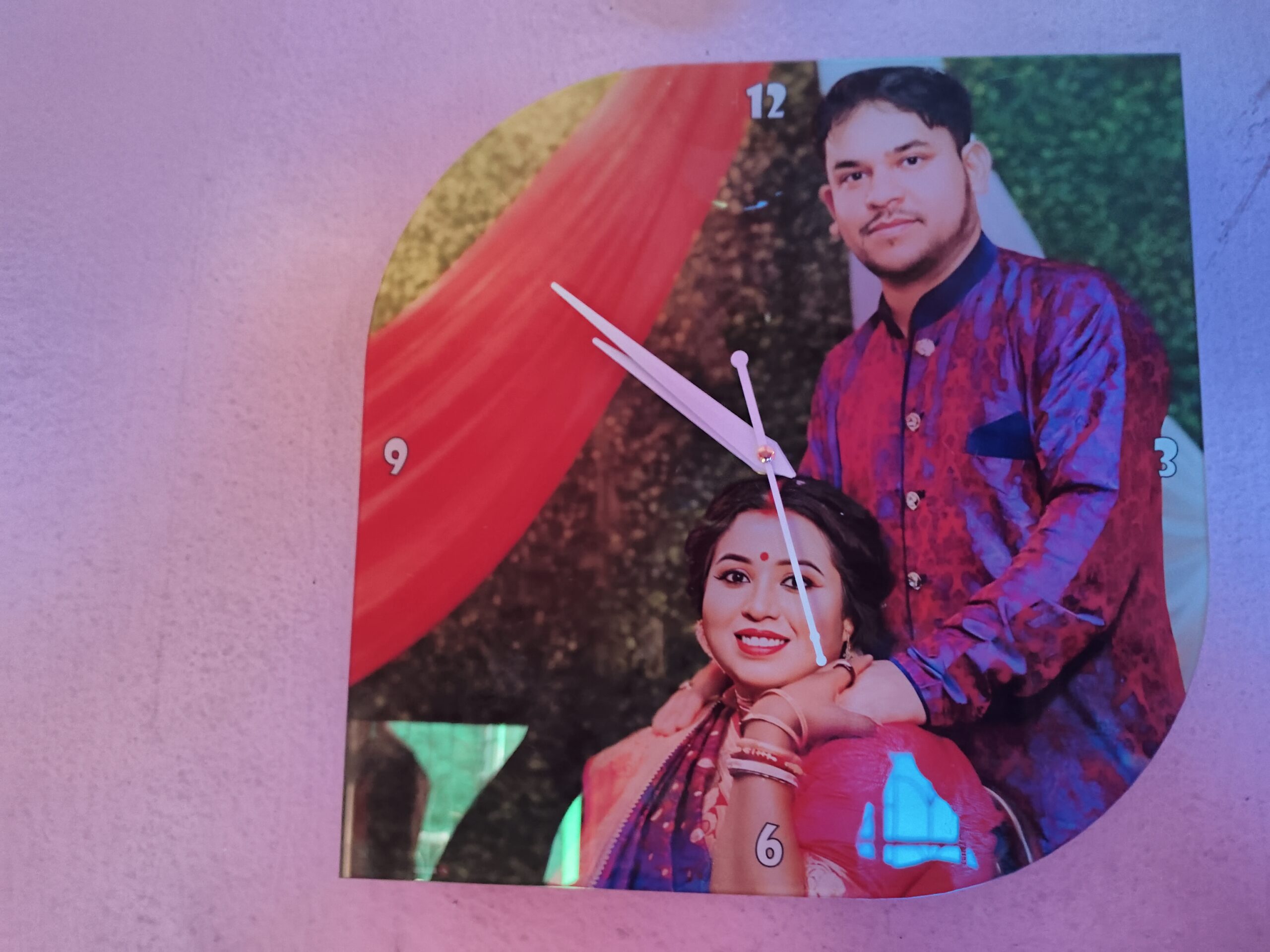 Customised Premium OMGs Acrylic Wall Clock photo review