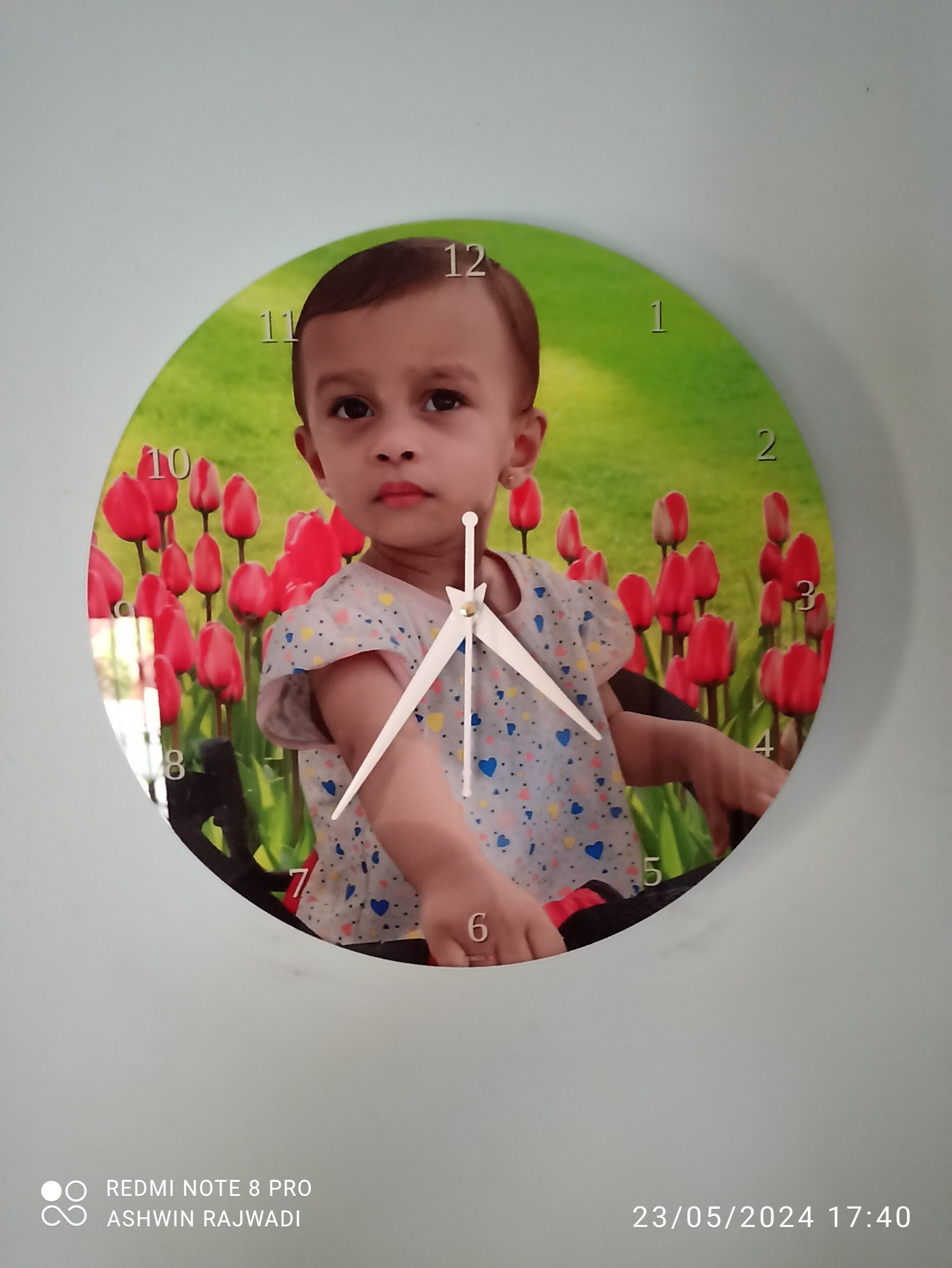 Customised Premium OMGs Acrylic Wall Clock photo review