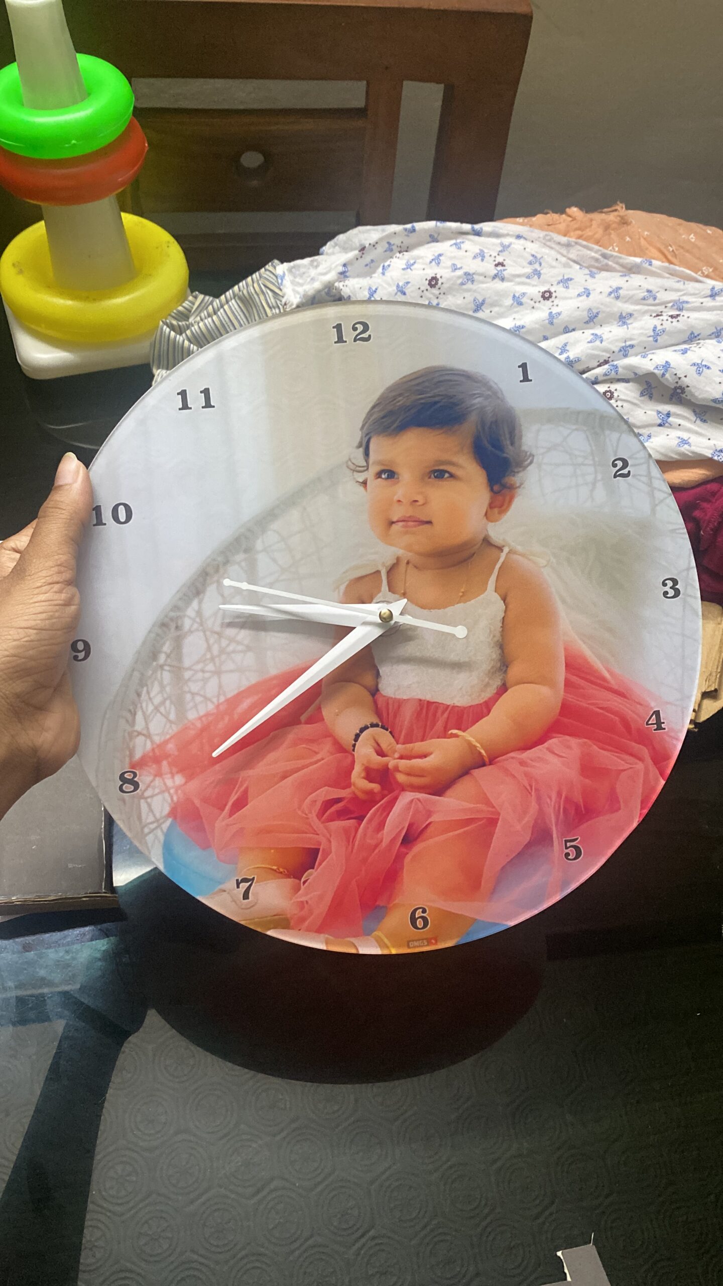 Customised Premium OMGs Acrylic Wall Clock photo review