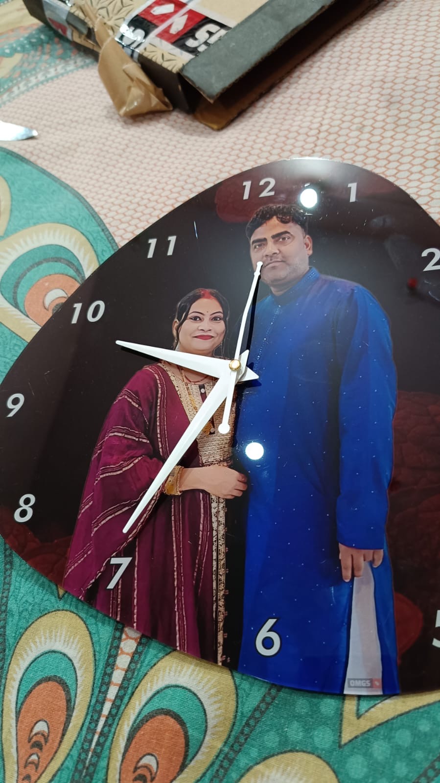 Customised Premium OMGs Acrylic Wall Clock photo review