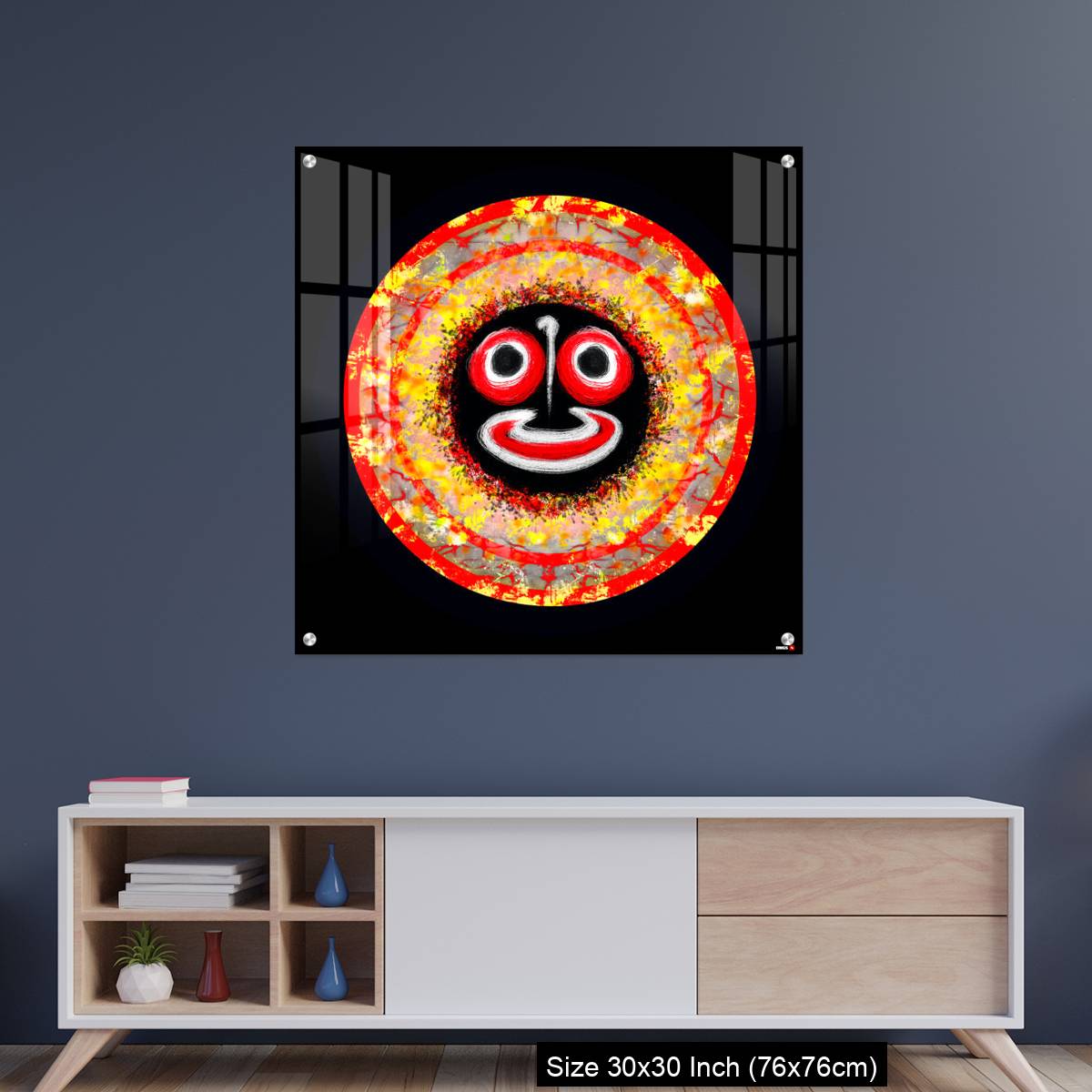 OMGs Acrylic Wall Decor – Image of Lord of the Universe - Hindu God Sri Jagannath