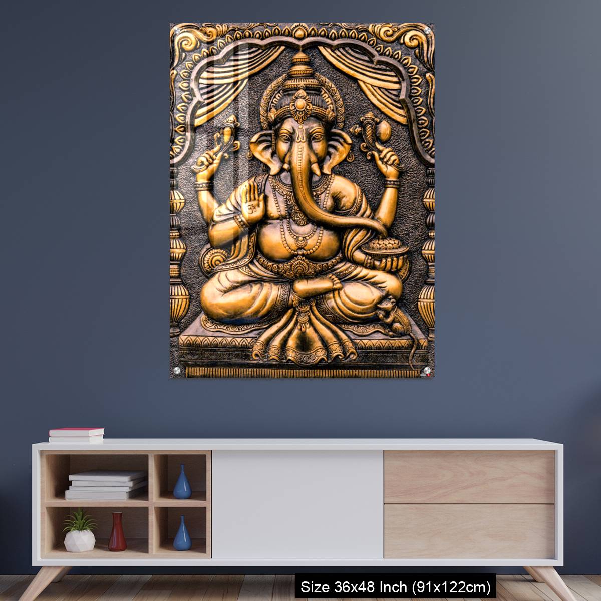 OMGs Acrylic Wall Decor – Hindu God Ganesha Lord of Success.