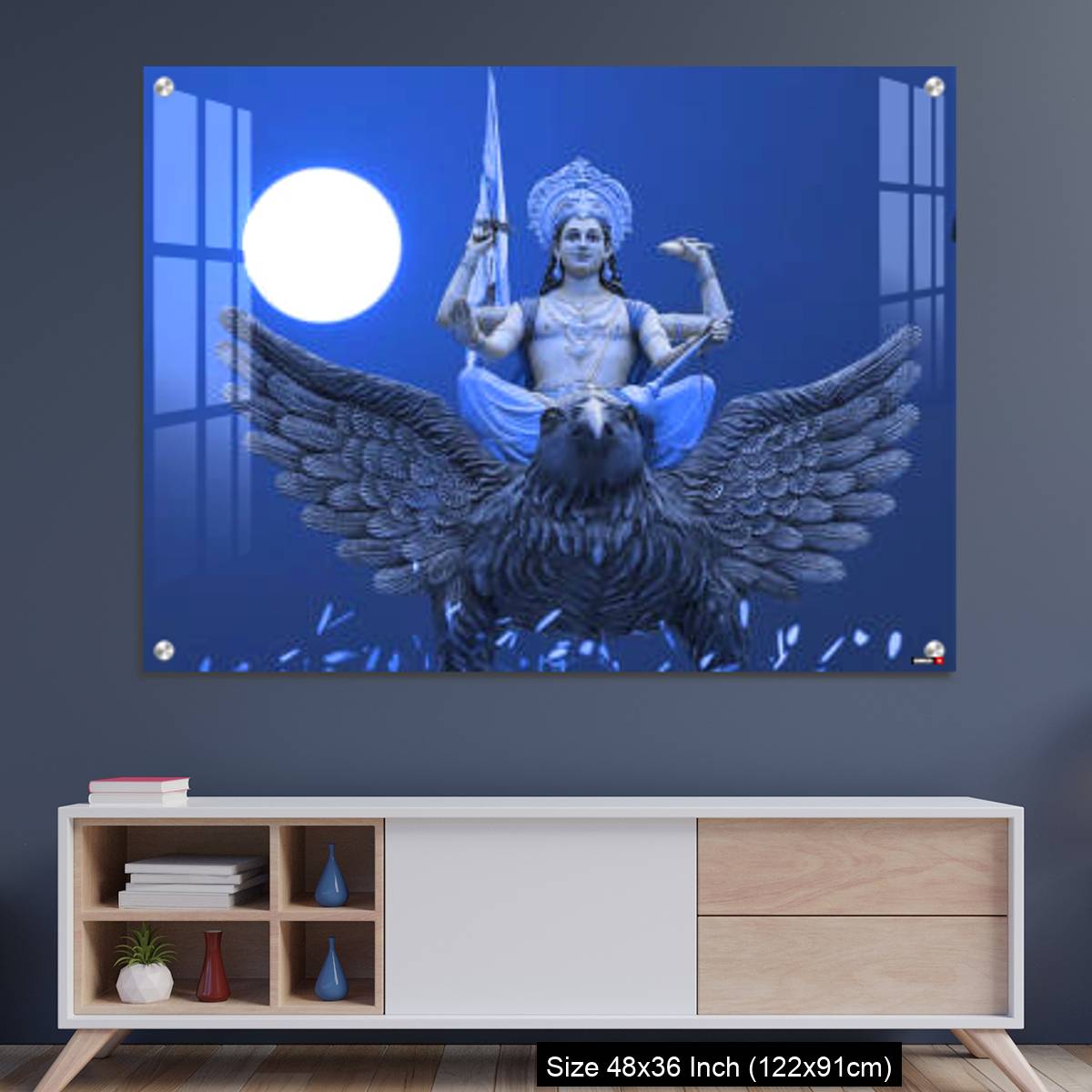 OMGs Acrylic Wall Decor – Blue Dreamy Vishnu god