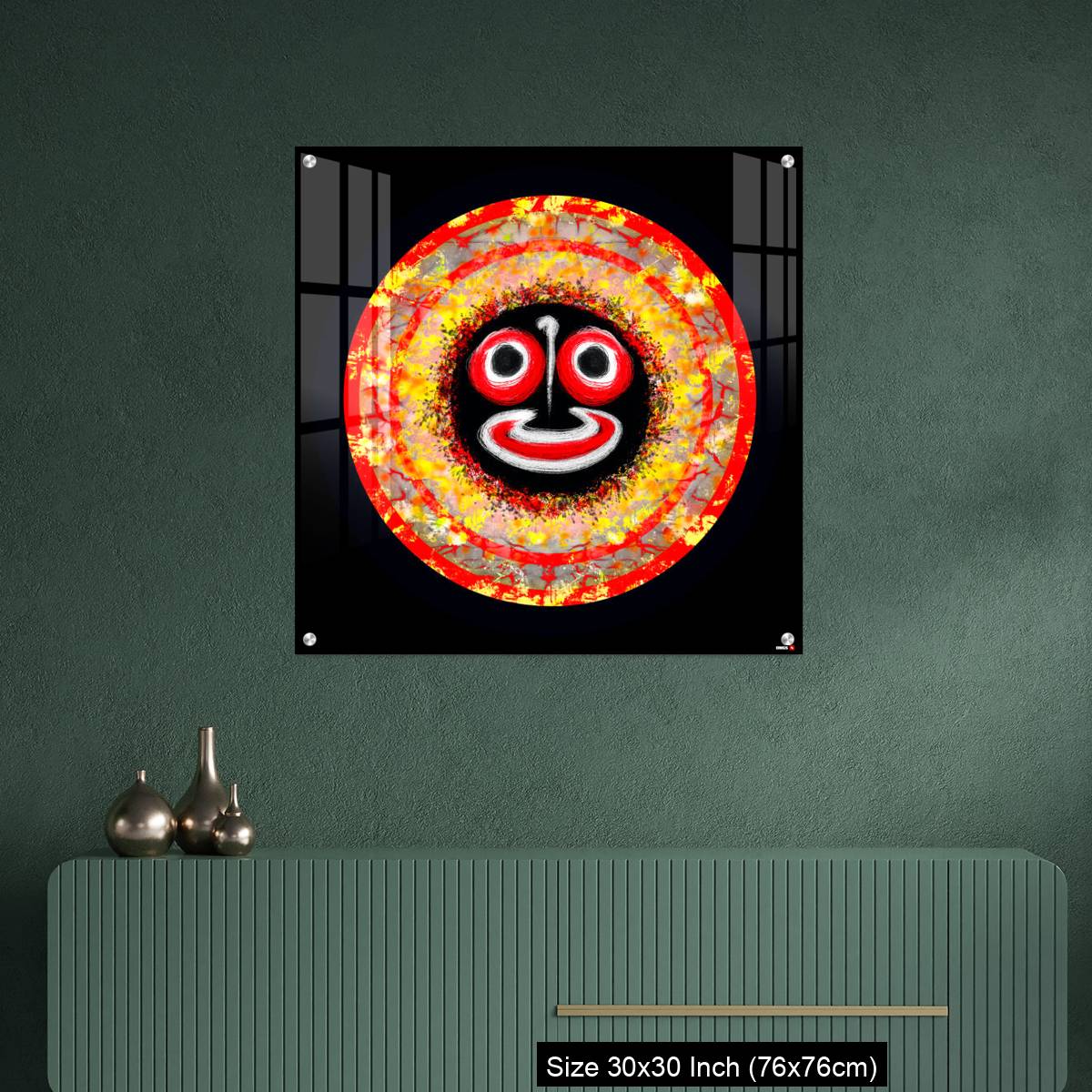 OMGs Acrylic Wall Decor – Image of Lord of the Universe - Hindu God Sri Jagannath - Image 2