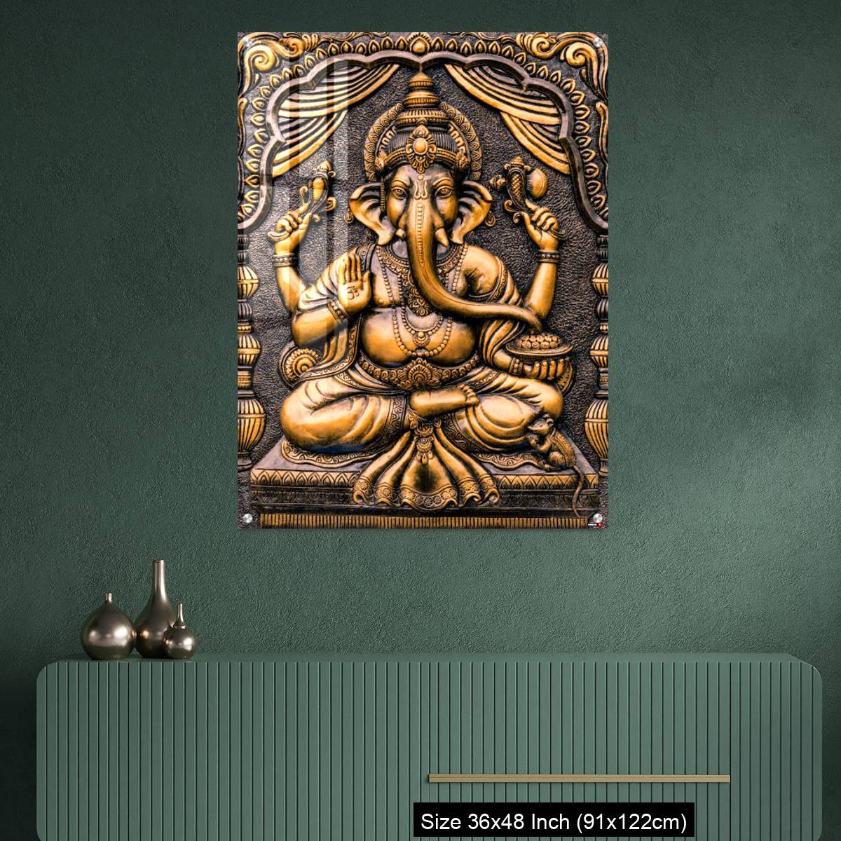 OMGs Acrylic Wall Decor – Hindu God Ganesha Lord of Success. - Image 2