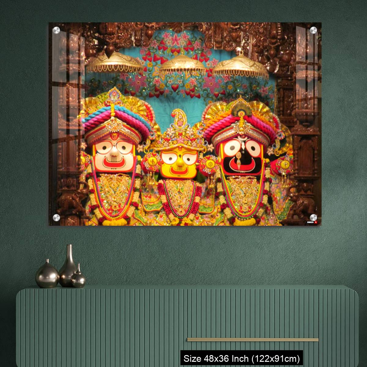 OMGs Acrylic Wall Decor – Lord Jagannath Baldev and Subadhra IDOLS at ISKCON Pune,  Maharashtra, India - Image 2