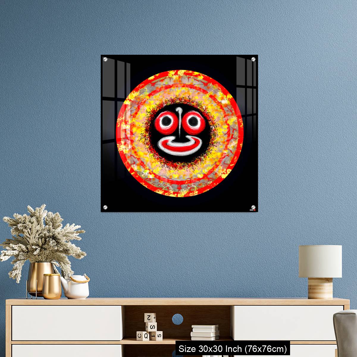 OMGs Acrylic Wall Decor – Image of Lord of the Universe - Hindu God Sri Jagannath - Image 3