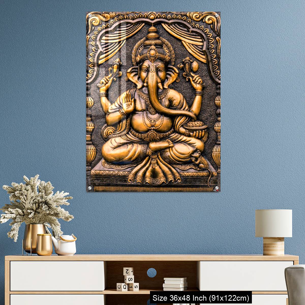 OMGs Acrylic Wall Decor – Hindu God Ganesha Lord of Success. - Image 3