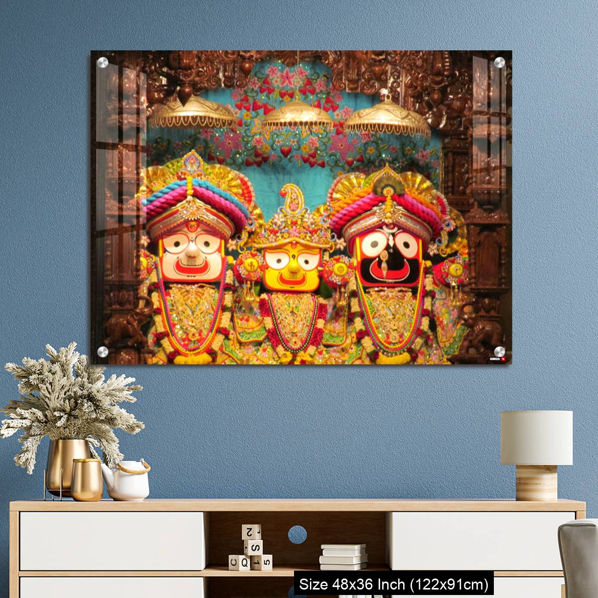 OMGs Acrylic Wall Decor – Lord Jagannath Baldev and Subadhra IDOLS at ISKCON Pune,  Maharashtra, India - Image 3
