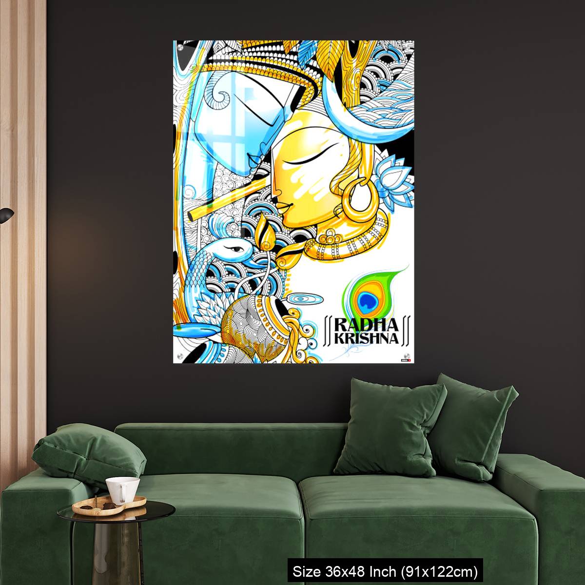 OMGs Acrylic Wall Decor – Radha and Lord Krishna on Janmashtami - Image 4
