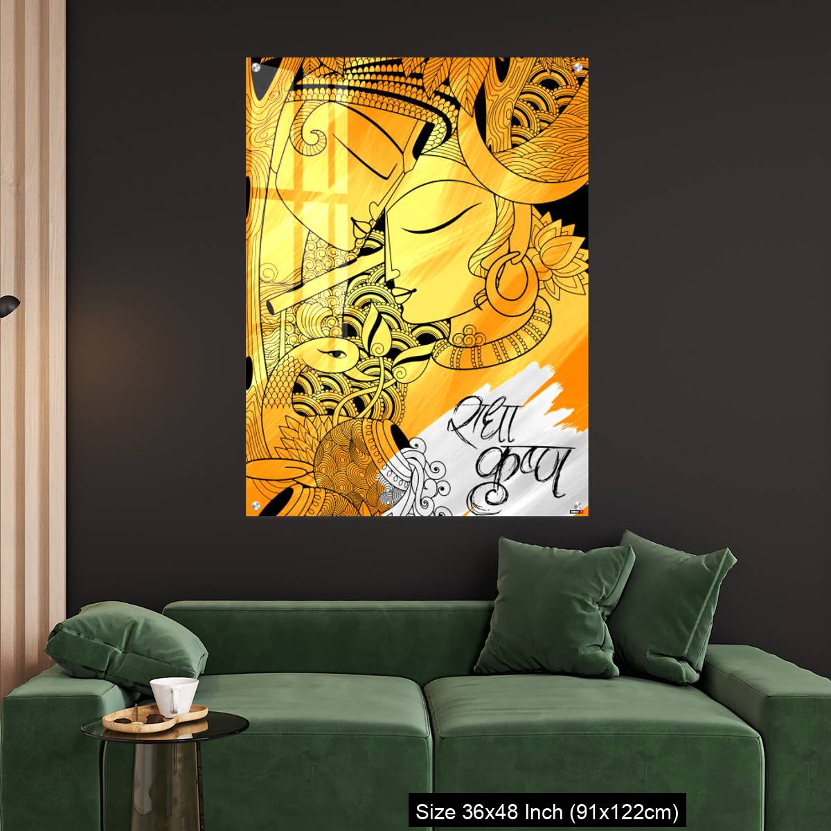 OMGs Acrylic Wall Decor – Radha and Lord Krishna on Janmashtami - Image 4