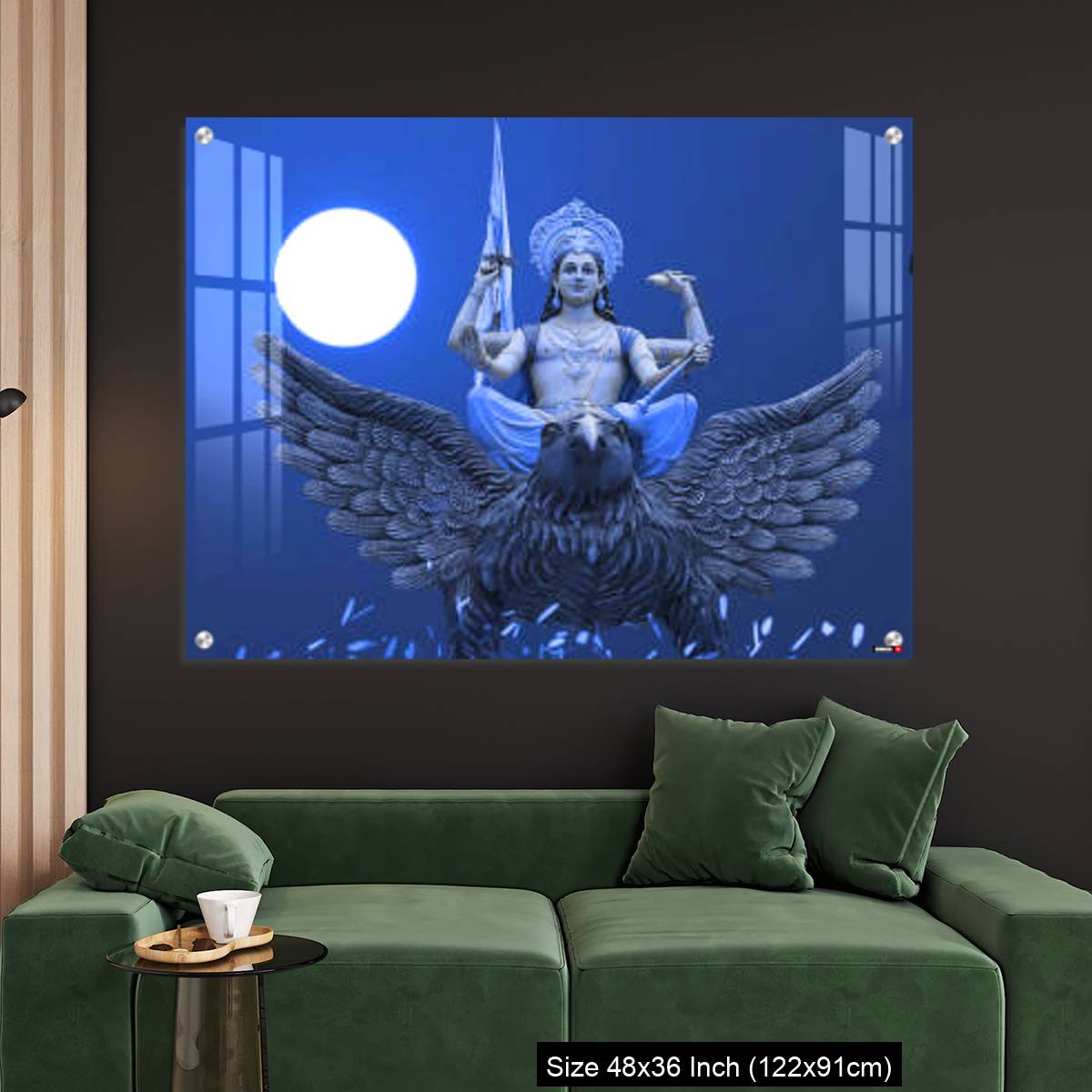 OMGs Acrylic Wall Decor – Blue Dreamy Vishnu god - Image 4