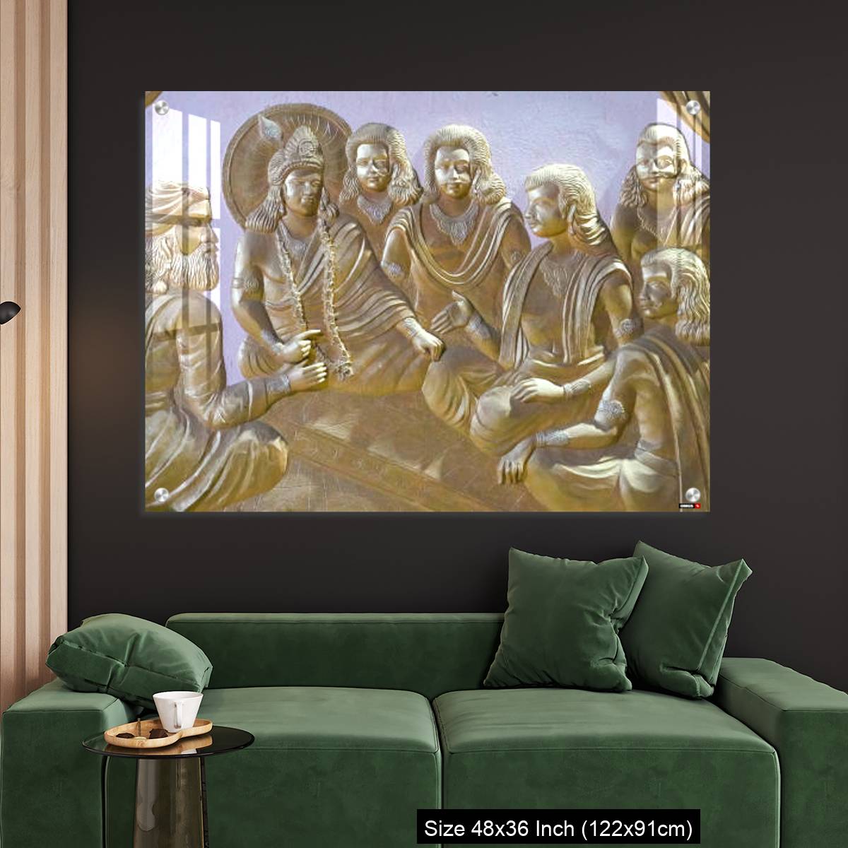 OMGs Acrylic Wall Decor – Krishna with pandwas a wall art image - Image 4