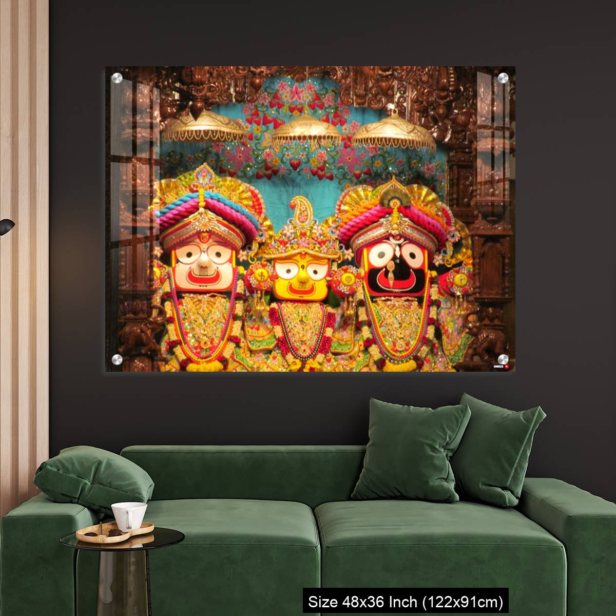 OMGs Acrylic Wall Decor – Lord Jagannath Baldev and Subadhra IDOLS at ISKCON Pune,  Maharashtra, India - Image 4