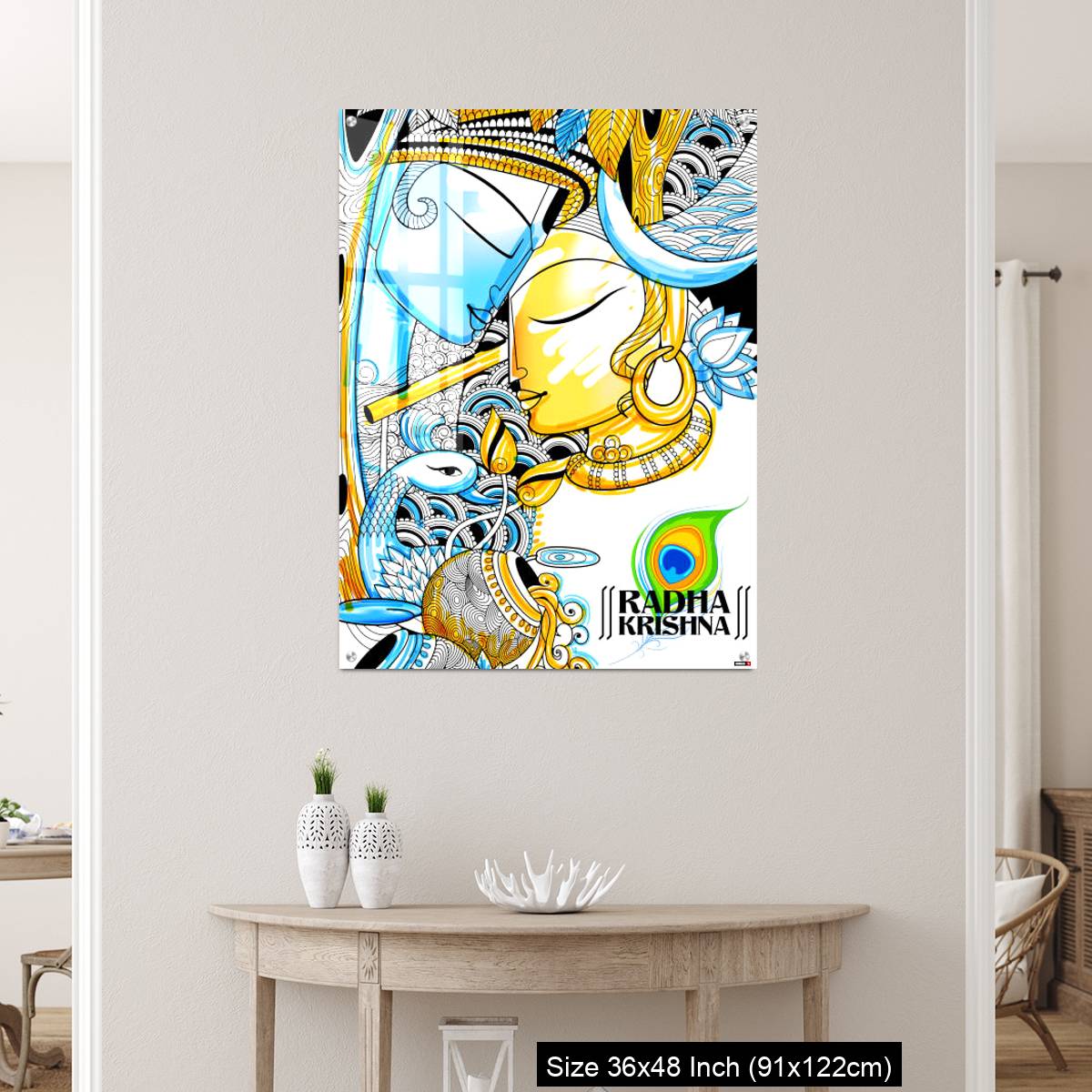 OMGs Acrylic Wall Decor – Radha and Lord Krishna on Janmashtami - Image 5