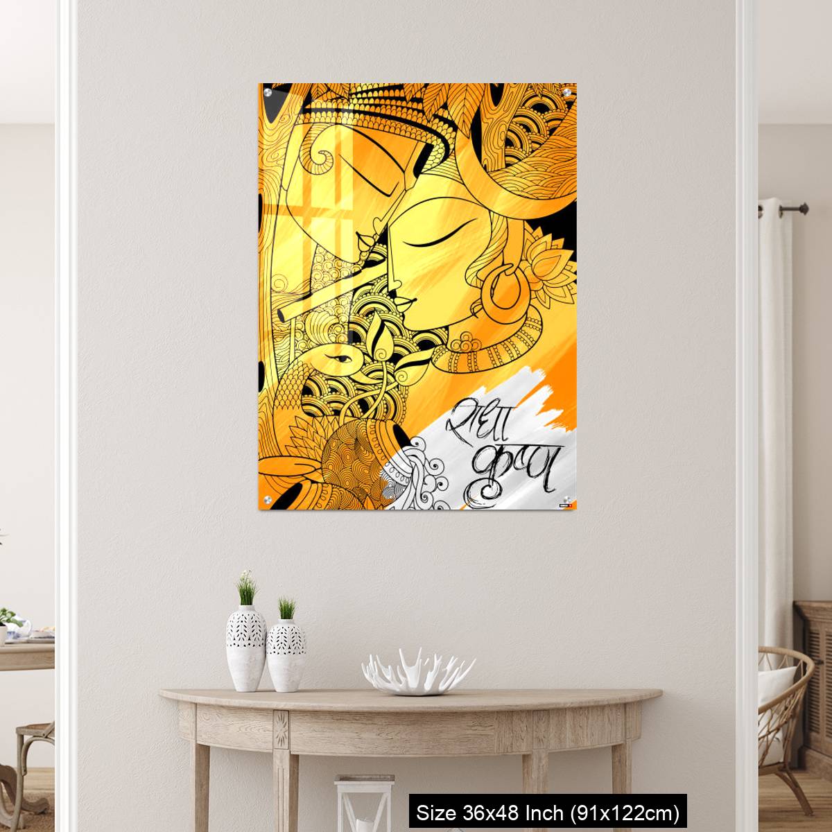 OMGs Acrylic Wall Decor – Radha and Lord Krishna on Janmashtami - Image 5